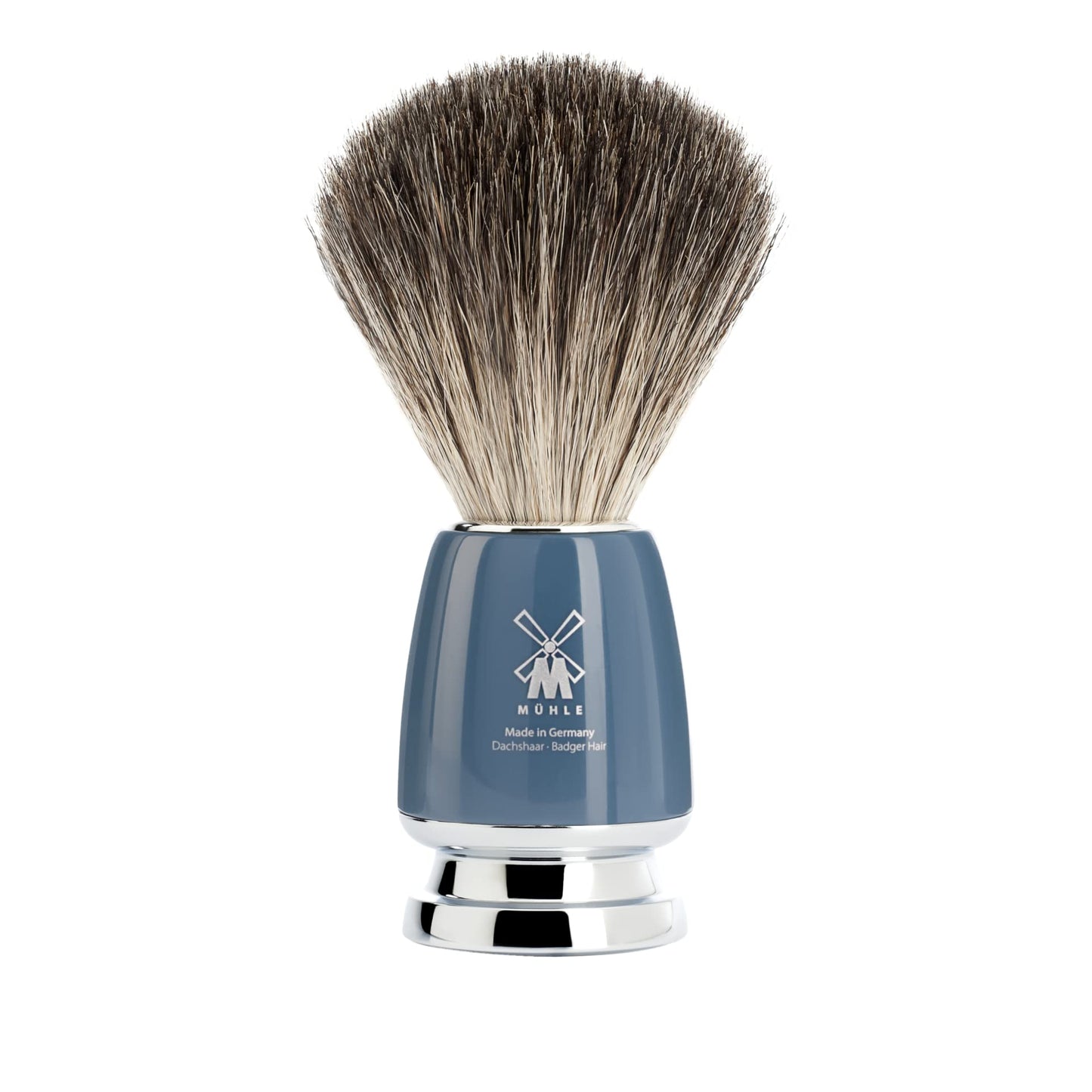 MÜHLE RYTMO 4-Piece Pure Badger 3-Blade Razor Modern Luxury Wet Shaving Set - Perfect for Every Day Use, Barbershop Quality Close Smooth Shave