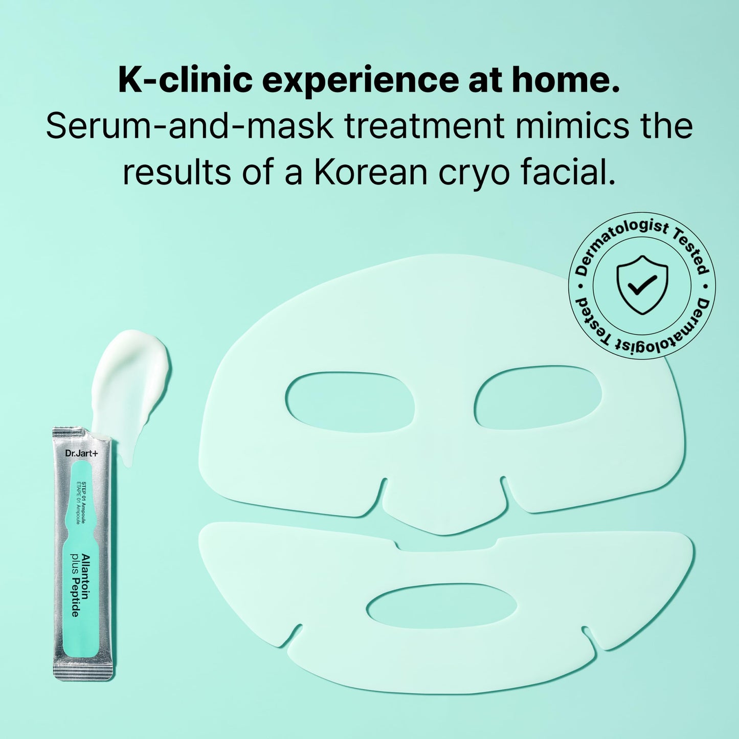 Dr.Jart+ Cryo Rubber Soothing and Cooling Korean Face Mask with Allantoin and Peptides | Korean Skin Care