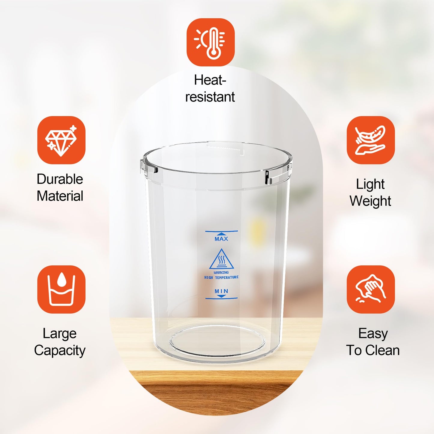 SalonDepot Water Jar for Facial Steamer Universal Plastic Water Cup