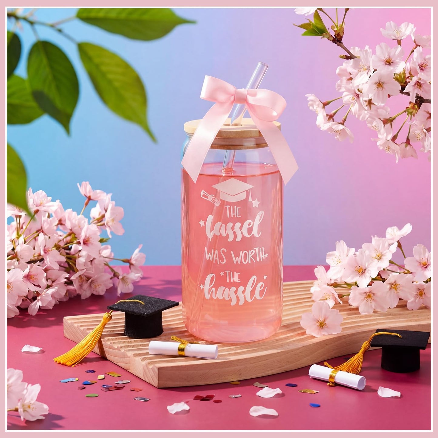 Yeyeplum Graduation Gifts for Her 2026, College Graduation Gifts for Women, Behind You All Your Memories Graduate Gift Basket for College High School, Class of 2026 Graduate Gift
