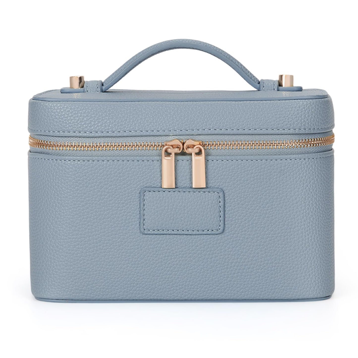 HiTotes Makeup Bag Vanity Case for Women Leather Cosmetic Bag Travel Toiletry Bags Portable Makeup Organizer Case