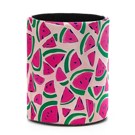 CDGIRUOWUNV Pink Watermelon (3) Pencil Holder, Pencil Cup for Desk, Makeup Brush Holder Cup for Kids Desk Organizer for Office, Classroom, Home