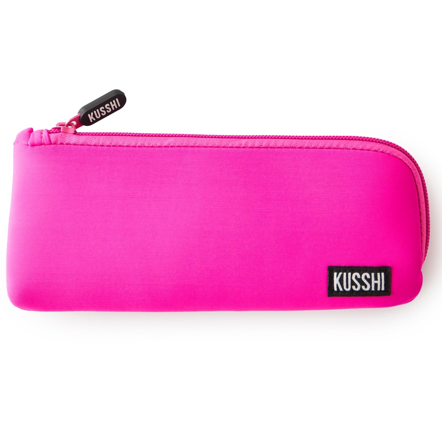 KUSSHI Neoprene Zipper Makeup Brush Pouch and Travel Pencil Case for Beauty Tools, Pencils, Brushes & Small Accessories - Makeup Brush Bag Pouch for Organization and Travel Items