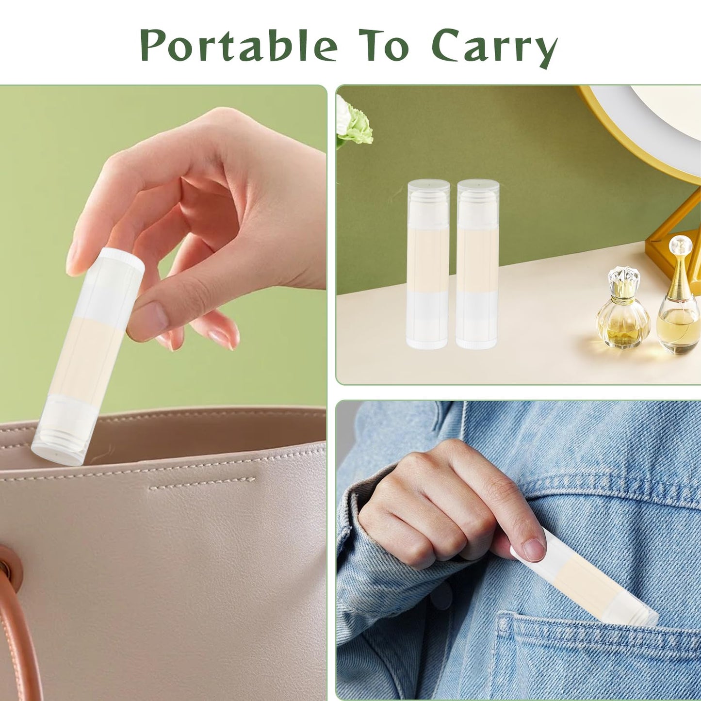 Mirrline 200 Pcs 5g Lip Balm Tubes Empty Plastic Lip Gloss Container Tubes Rotatable Lipstick Container Bottle with Lids for Women Girls DIY Makeup Cosmetic - Clear