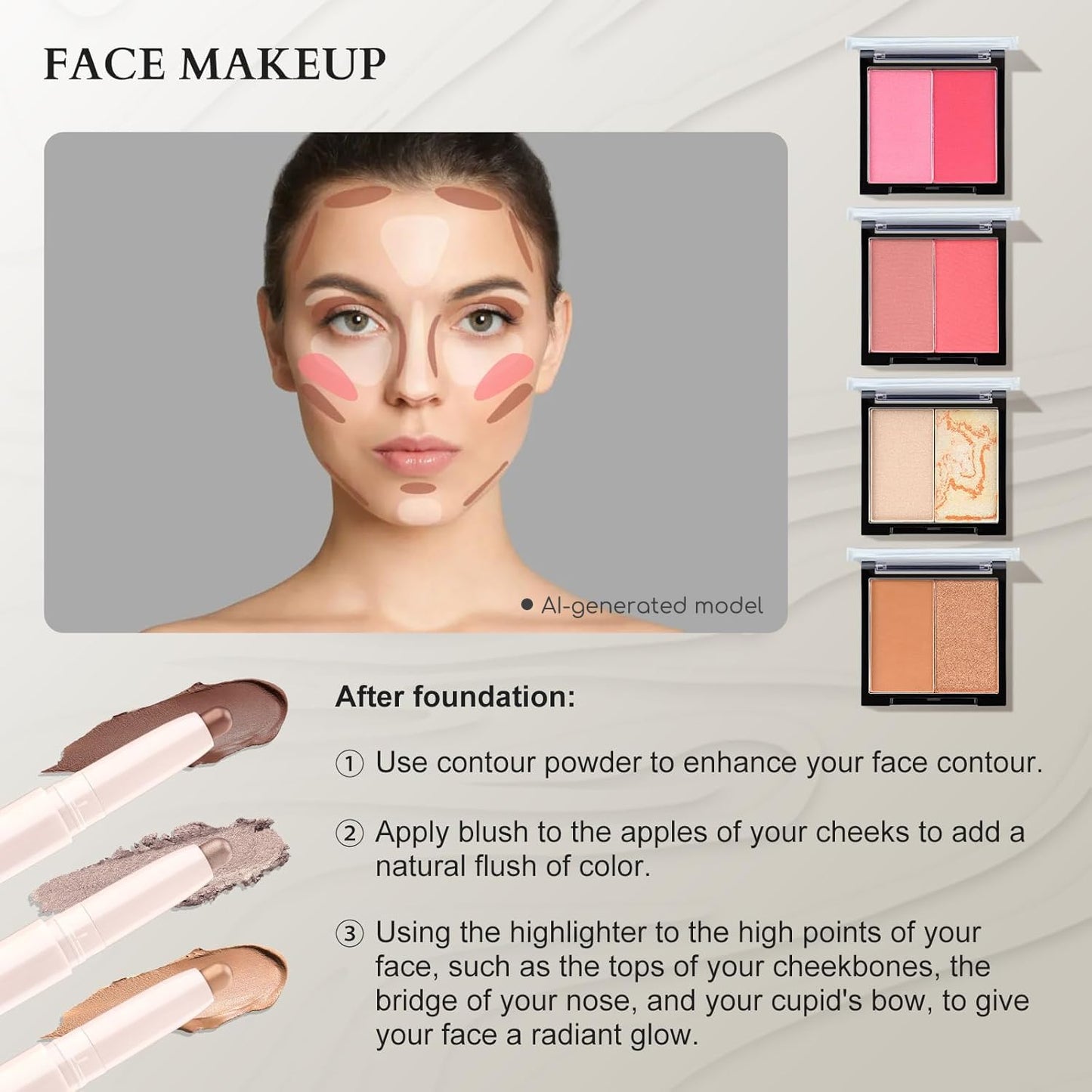 Color Nymph Makeup Sets for Teens Girls Women, Professional Makeup Kits All In One Makeup Set Storage Train Case, Beginner Full Cosmetics Kit with Eyeshadow Blush Lipstick Lipgloss Mascara etc Black