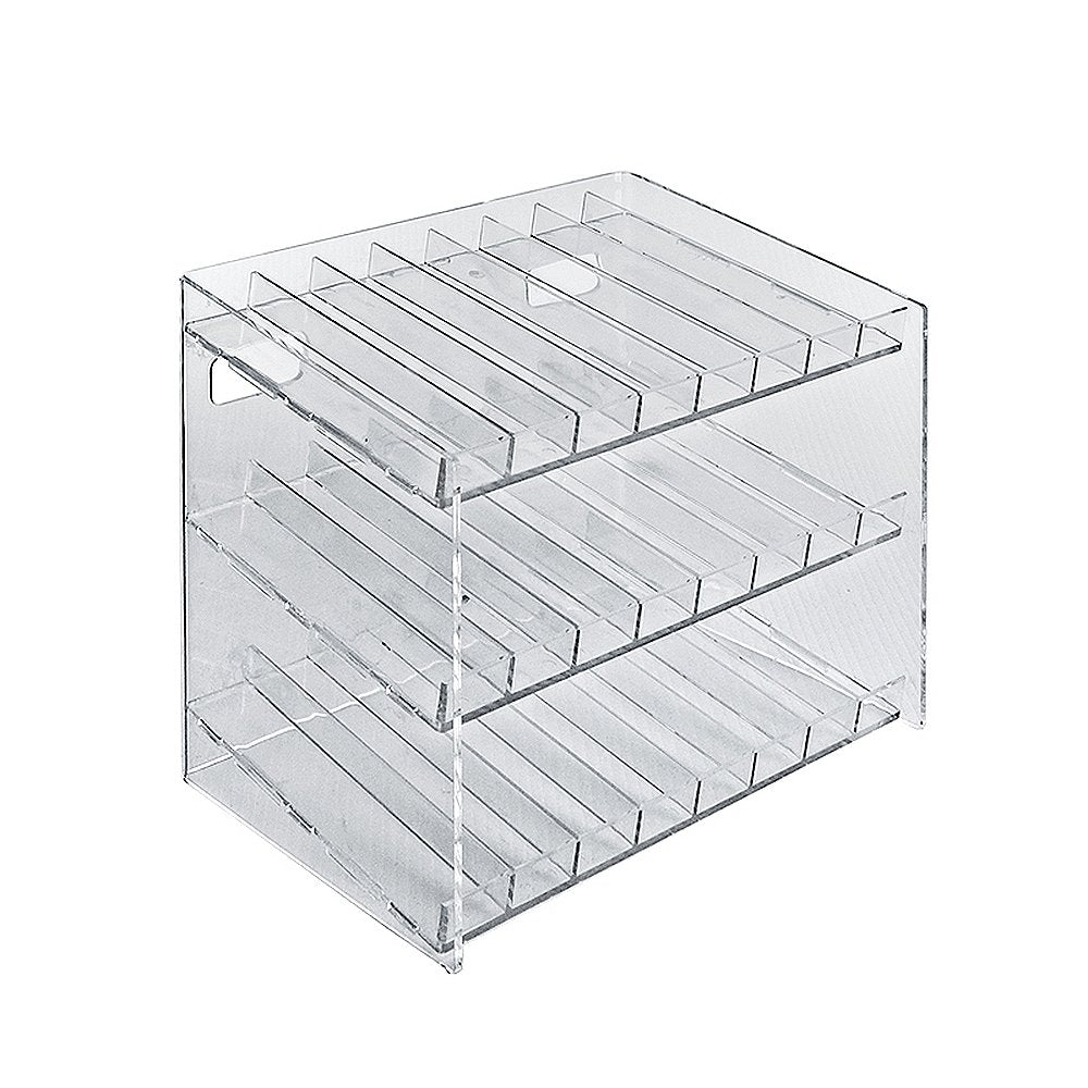 Azar Displays 222683 12" W x 10.5" H x 8" D 3-Tier Cosmetic Display for Counter, Pegboard and Slatwall