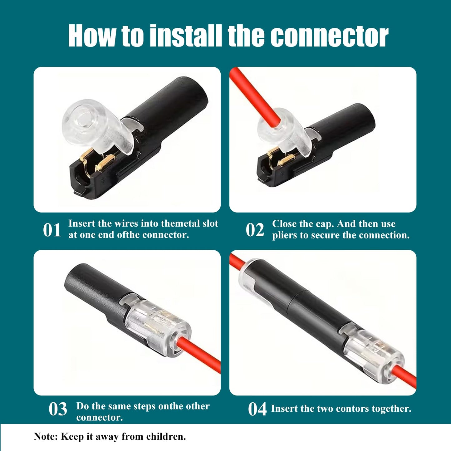 Yancincny 30pcs Pluggable LED Wire Connectors, 1-Pin 1-Way Universal Quick Splice Terminals, Single-Line Interlocking Detachable LED Connectors,Featuring Quick-Connect Terminals Suitable for AWG 20-24