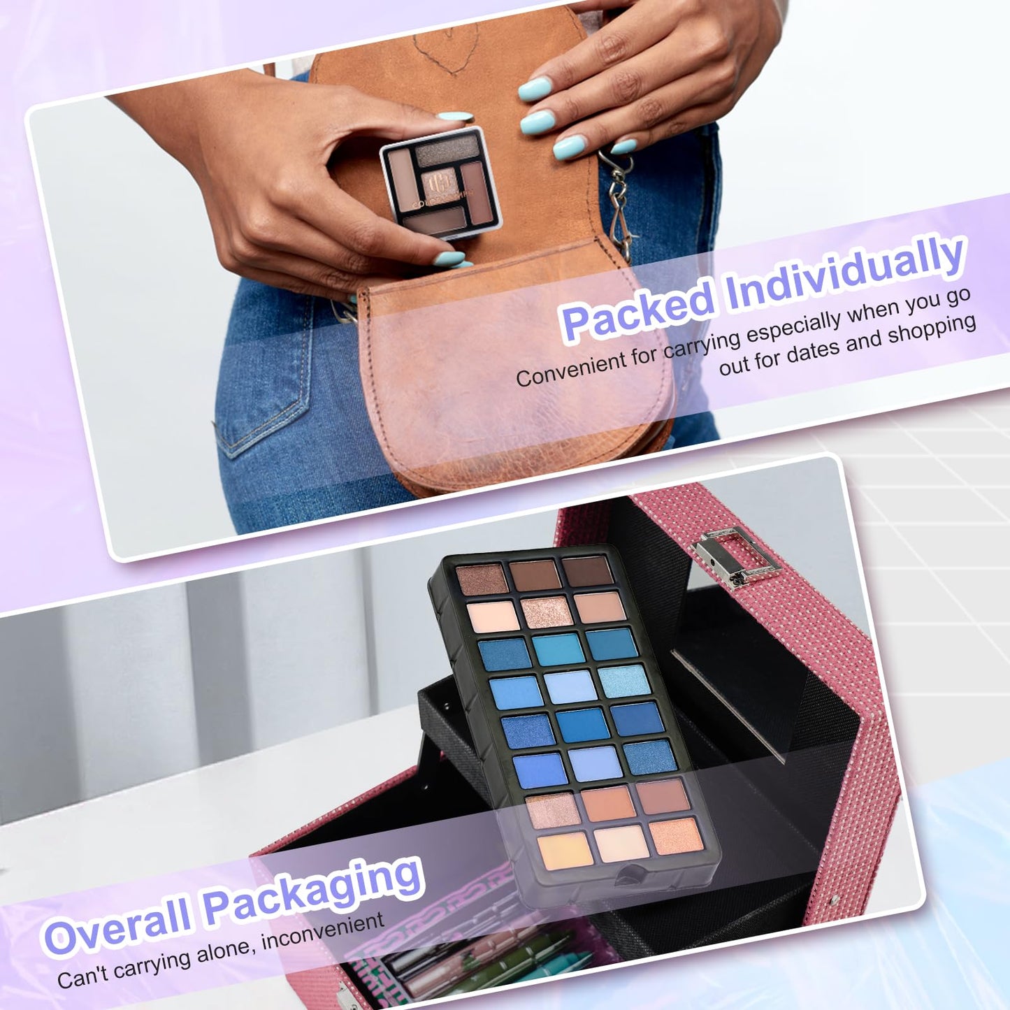 Color Nymph Makeup Kit For Women, Girls Makeup Set For Teens Professional Make Up Kits With Travel Case Full Cosmetics Kit w/ 35 Colors Eyeshadows Lipstick Blush Brushes Lipgloss Mascara