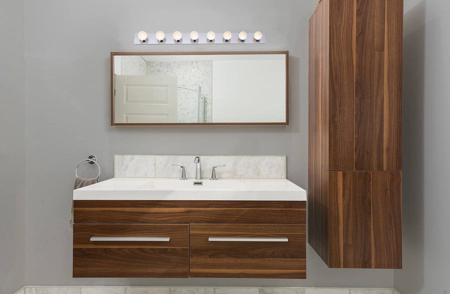 NUVO Lighting SF77/195 Eight Light Vanity Strip