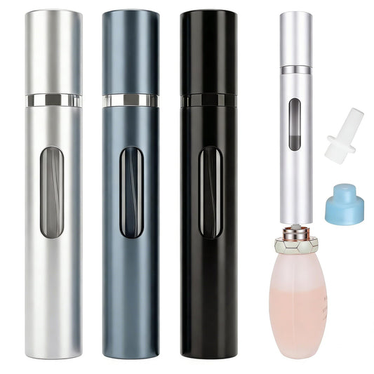 10ml Perfume Atomizer Travel Refillable, 3PCS Portable Perfume Travel Refillable Bottle,Bottom-Filling Fragrances Perfumes Bottle,Mini Cologne Dispenser, Perfect Travel Essentials for Men & Women