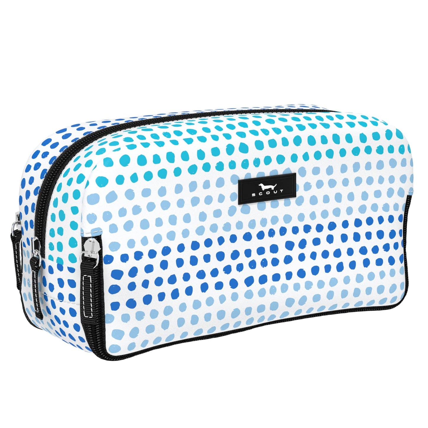 SCOUT 3-Way Bag - Travel Makeup Pouch and Toiletry Bag for Women with Three Zipper Compartments - Stands Upright, Wipes Clean