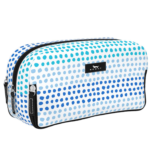 SCOUT 3-Way Bag - Travel Makeup Pouch and Toiletry Bag for Women with Three Zipper Compartments - Stands Upright, Wipes Clean