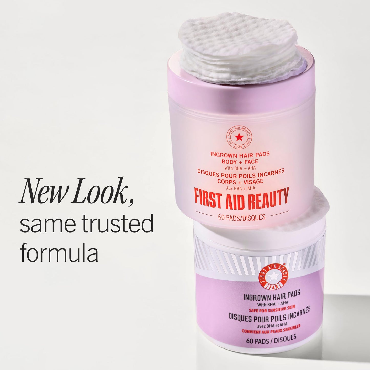First Aid Beauty Ingrown Hair Pads, Body & Face with BHA & AHA - Dermatologist-Tested Aftershave Treatment to Help Prevent Razor Bumps & Exfoliate Underarms & Bikini Area - Sensitive Skin - 28 Count