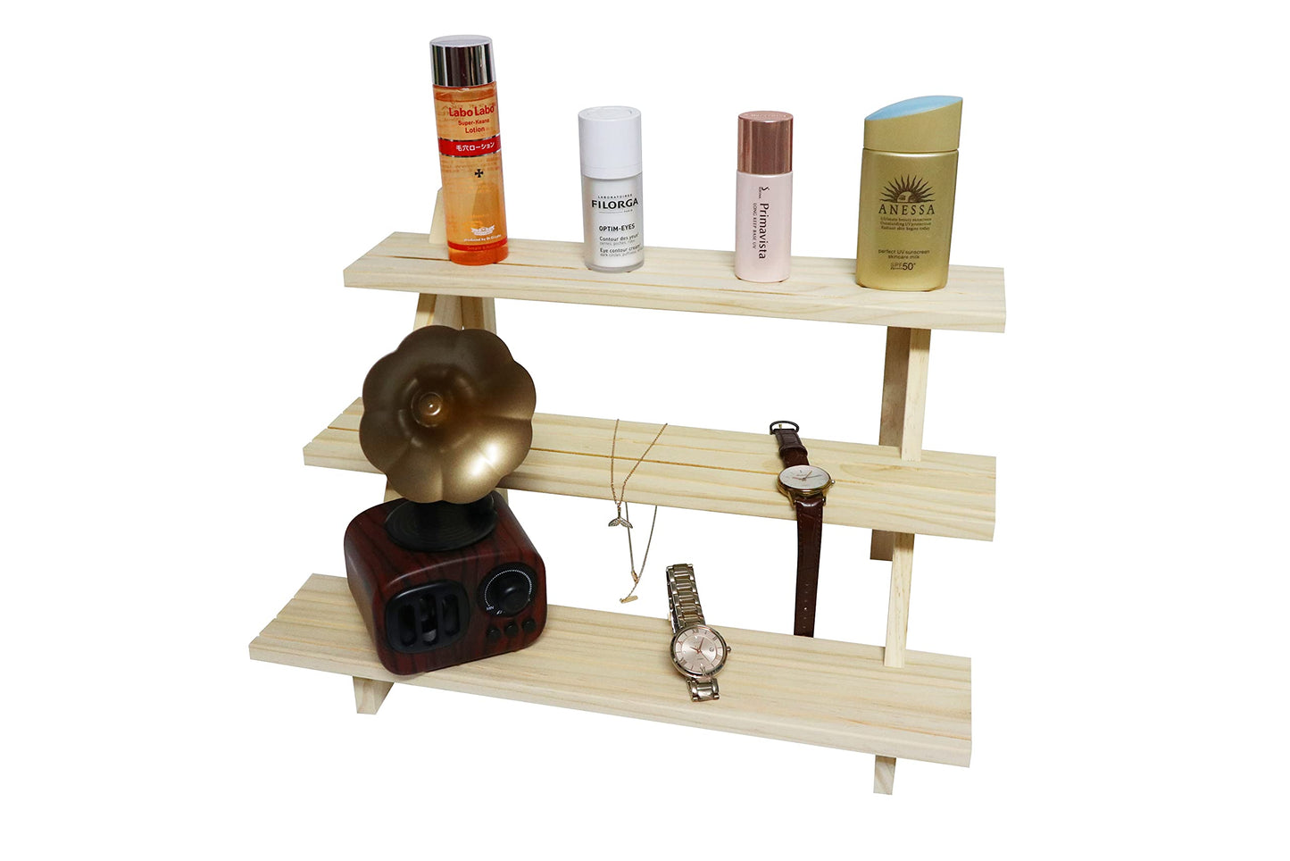 NAJMECHOY Earring Display Stands for Selling Rustic Multi-tiered Jewelry Rack Retail Display Riser Earring Ring Holder Display Cup Rack Frame Desktop