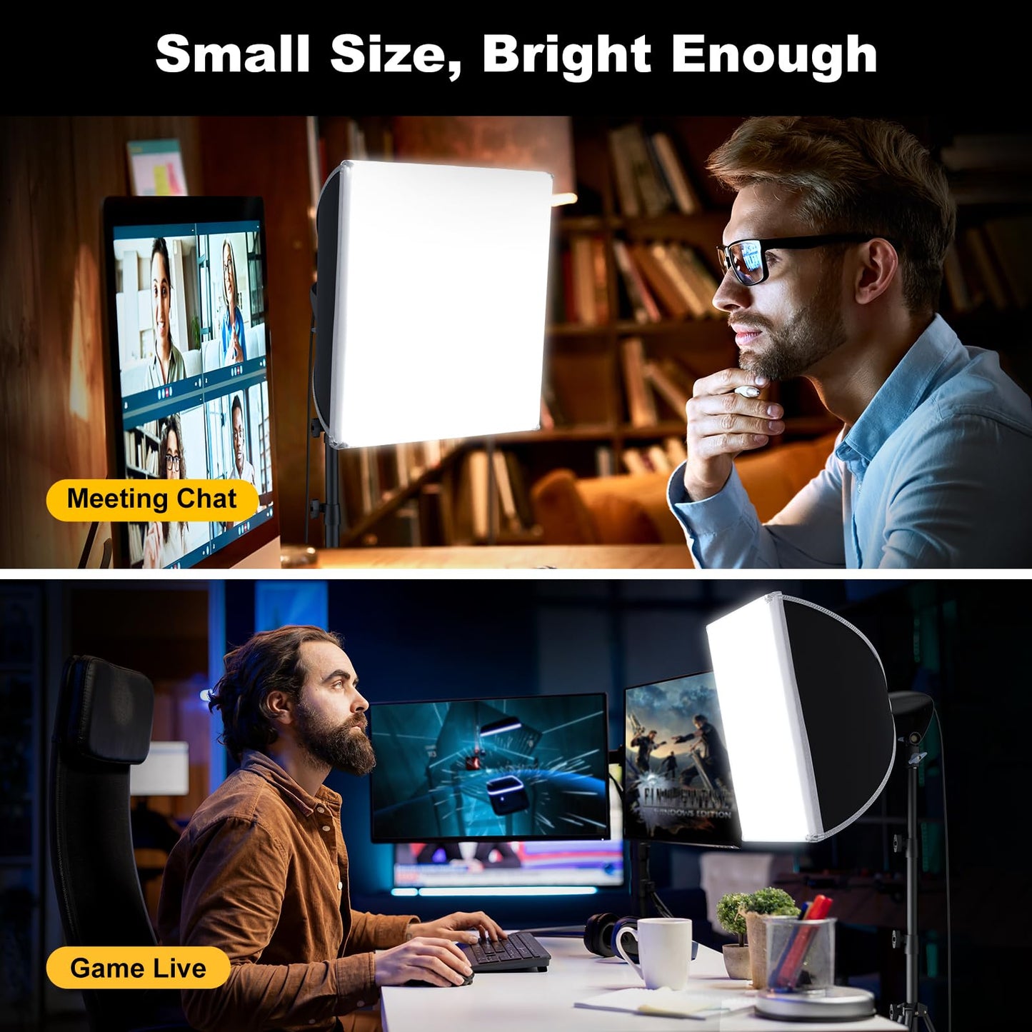 LINCO Lincostore Softbox Photography Lighting Kit with Professional 85W LED Bulbs, Studio Lights for Photography/Video Recording/Live Streaming (16'' x 16'' Professional Softbox Lighting Kit)