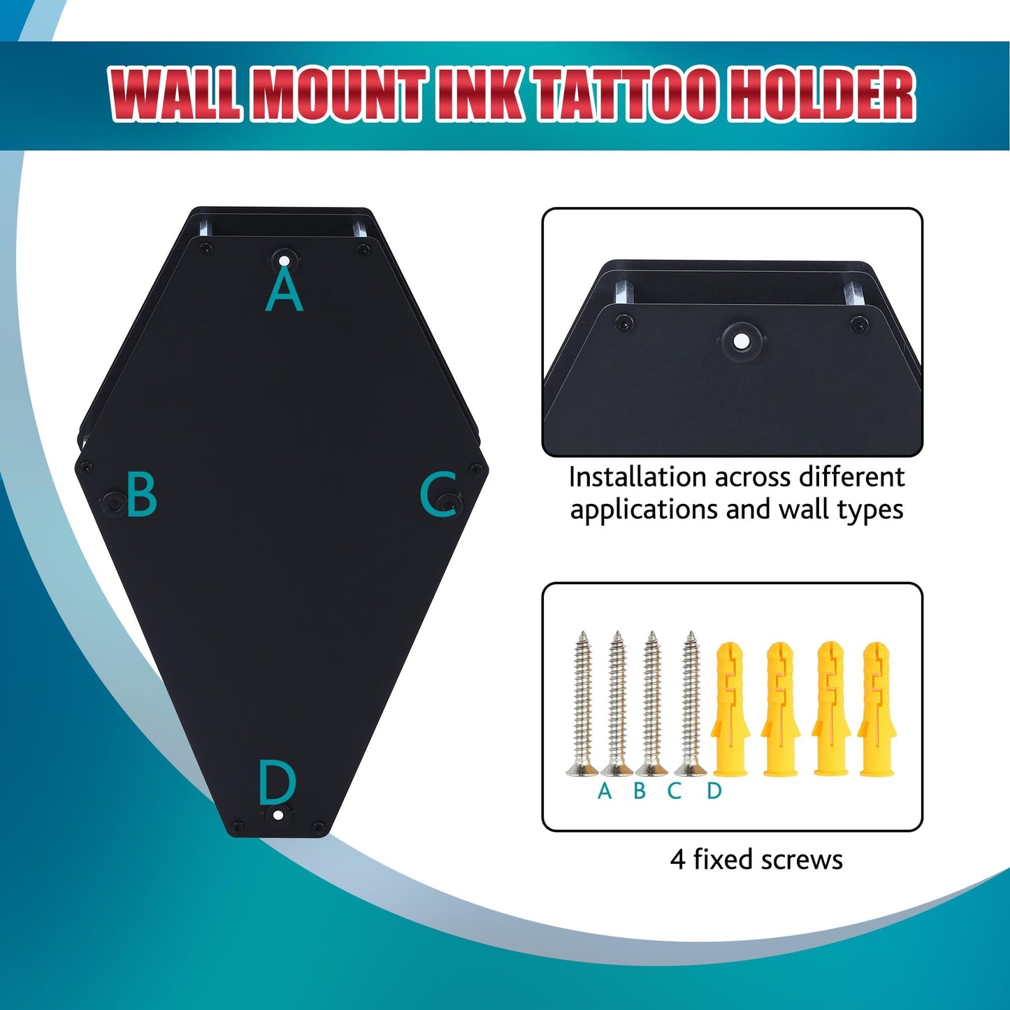 POARMEEY Tattoo Ink Pigment Bottle Holder Storage Rack for Tattoo Studio