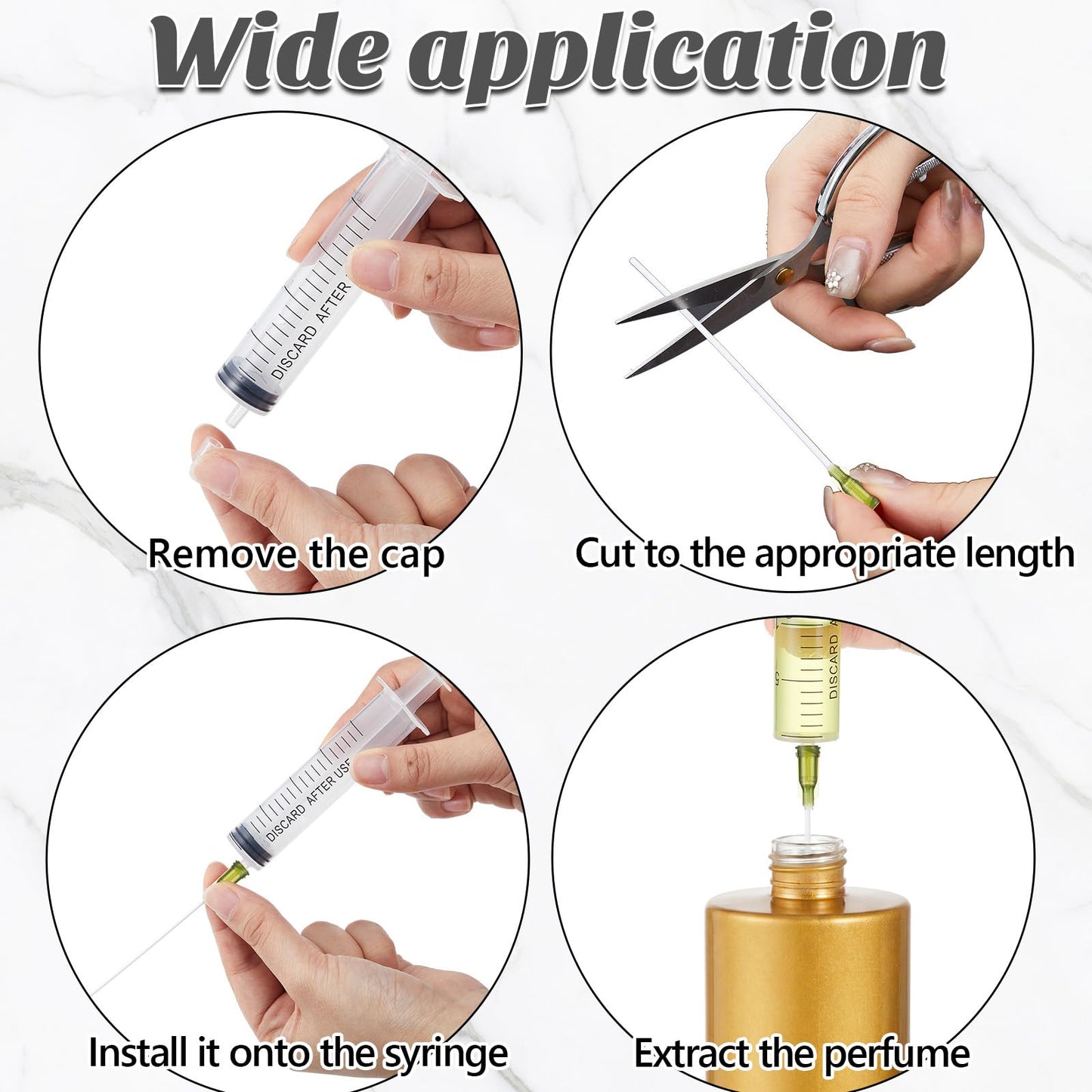 Teenyyou 12 Pack 50 ml Glass Perfume Bottles and Refill Tools Set, Travel Perfume Atomizer Spray Bottles, Portable Empty Refillable Atomizer Decanters with Dispenser Transfer Kit (Gold)