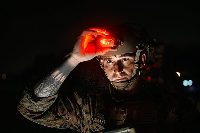 Princeton Tec Vizz Tactical MPLS LED Headlamp, Red/Green/Blue/Ir/White Bulb, 550 VIZZ-MPLS-MC