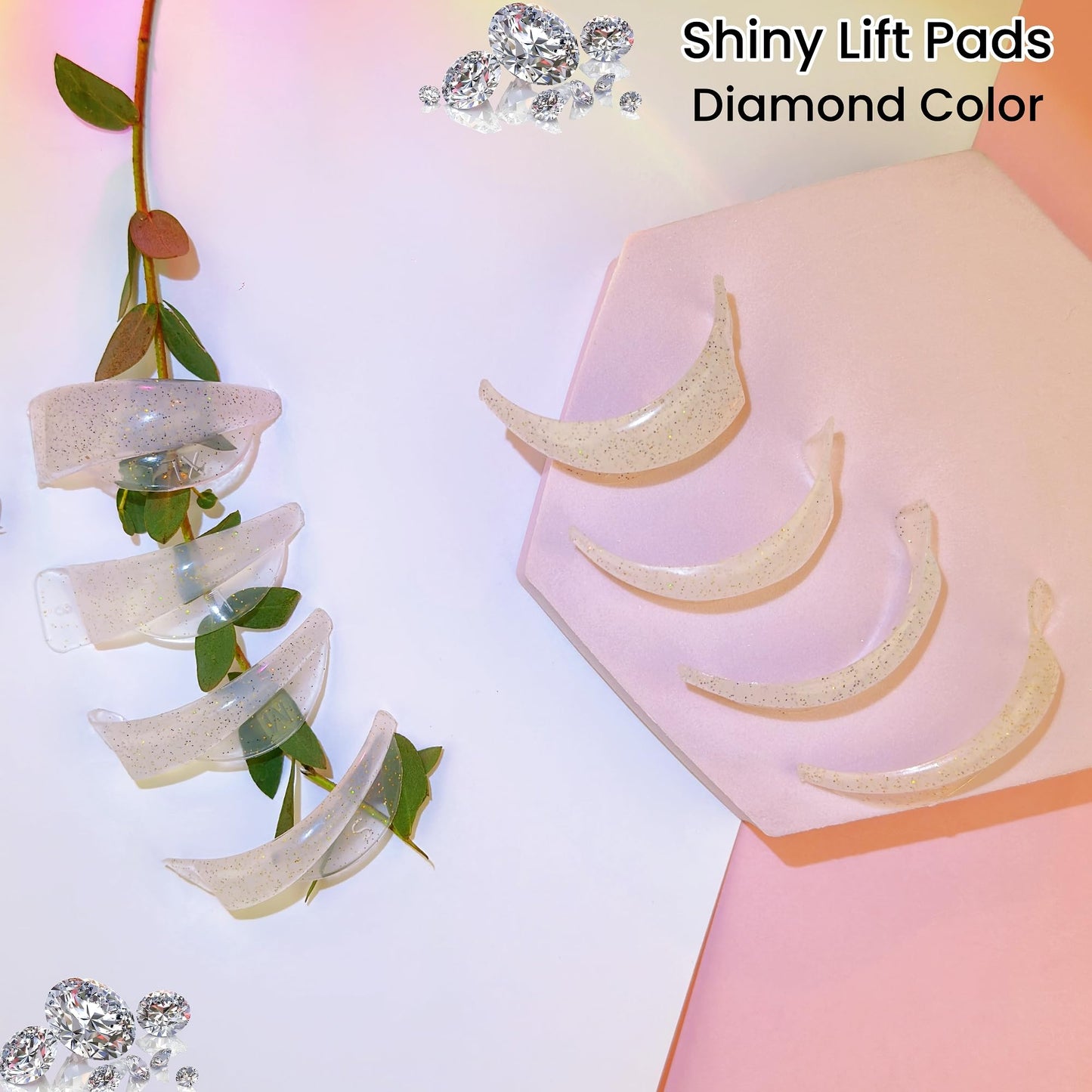 Lash Lift Shields C Curl 4 Size Lifting Pad Rapid Lifting Eyelash Shield Shiny Perm Rods Make Cat Eye Curl Flexible Pads Extreme Rod 100 Use Elastic Lami Perming Roller Big Pad For Long Eyelashes