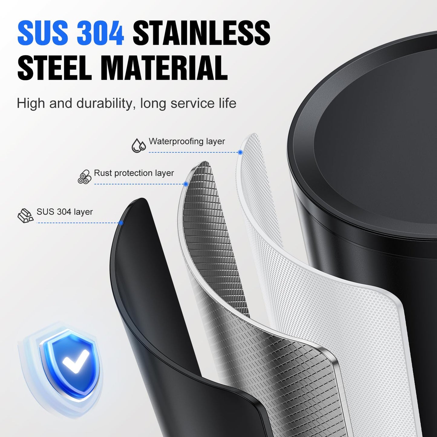 Fantictas Automatic Soap Dispenser Touchless, Stainless Steel 11.5 oz Liquid Hand Soap Dispenser, USB-C Rechargeable Sensor Pump with 3 Adjustable Levels for Kitchen & Bathroom
