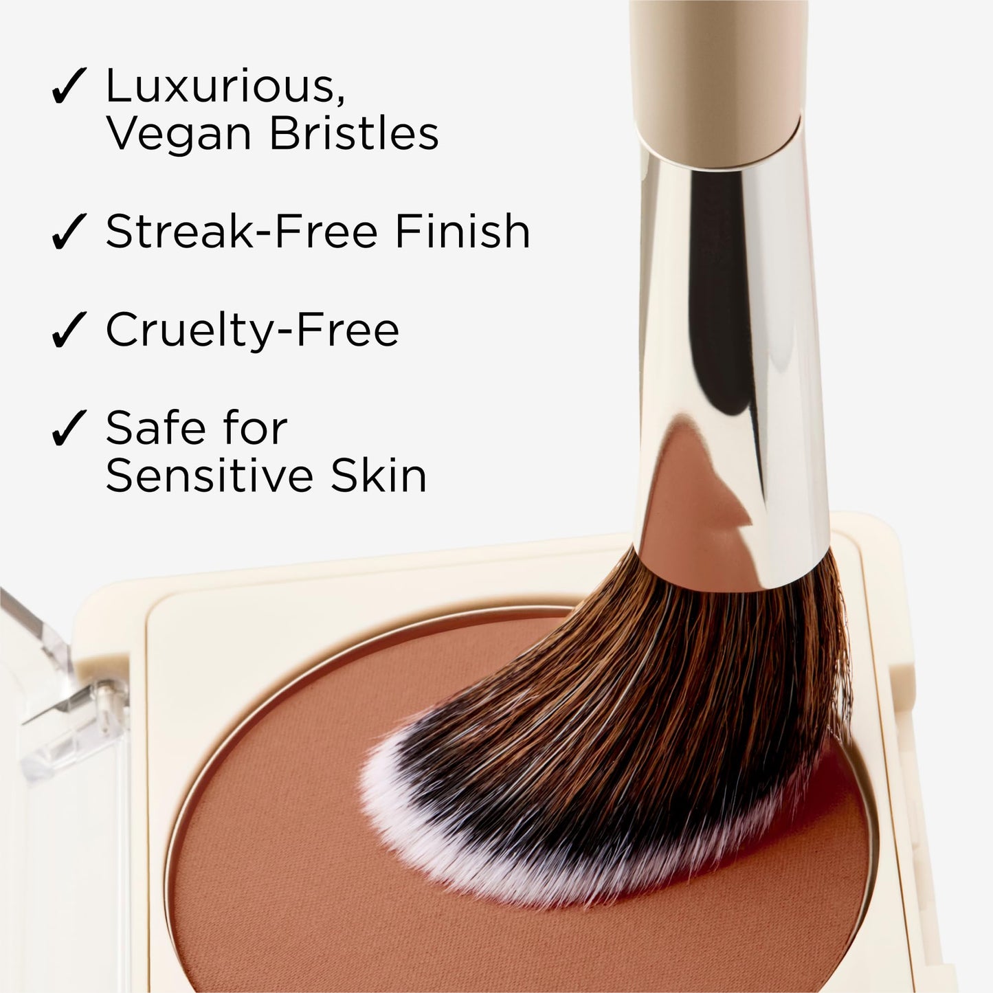 HALEYS Beauty Angled Contour Makeup Brush for Setting Powder, Cream, Foundation, Blush, Highlighter, Concealer, and Bronzer, Makeup Bag Essentials, Soft & Flexible Bristles, Vegan & Cruelty Free