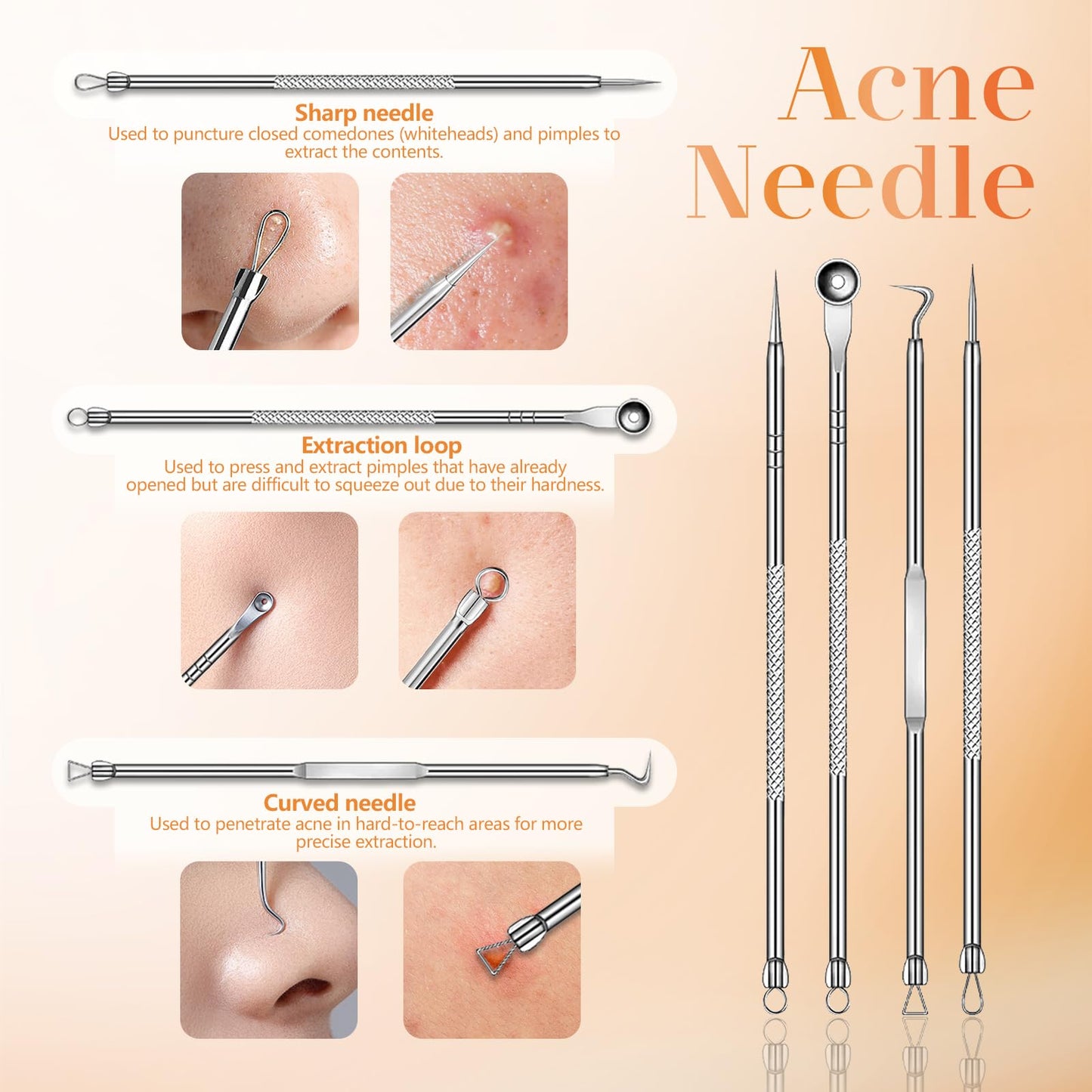 Yccu Blackhead Remover Vacuum Blackhead Vacuum Remover Pore Extractor Blackhead Remover Tool Black Head Remover for Face Blackhead Extractor Pore Cleaner Vacuum with USB Charge 4 Modes 5 Suction Heads