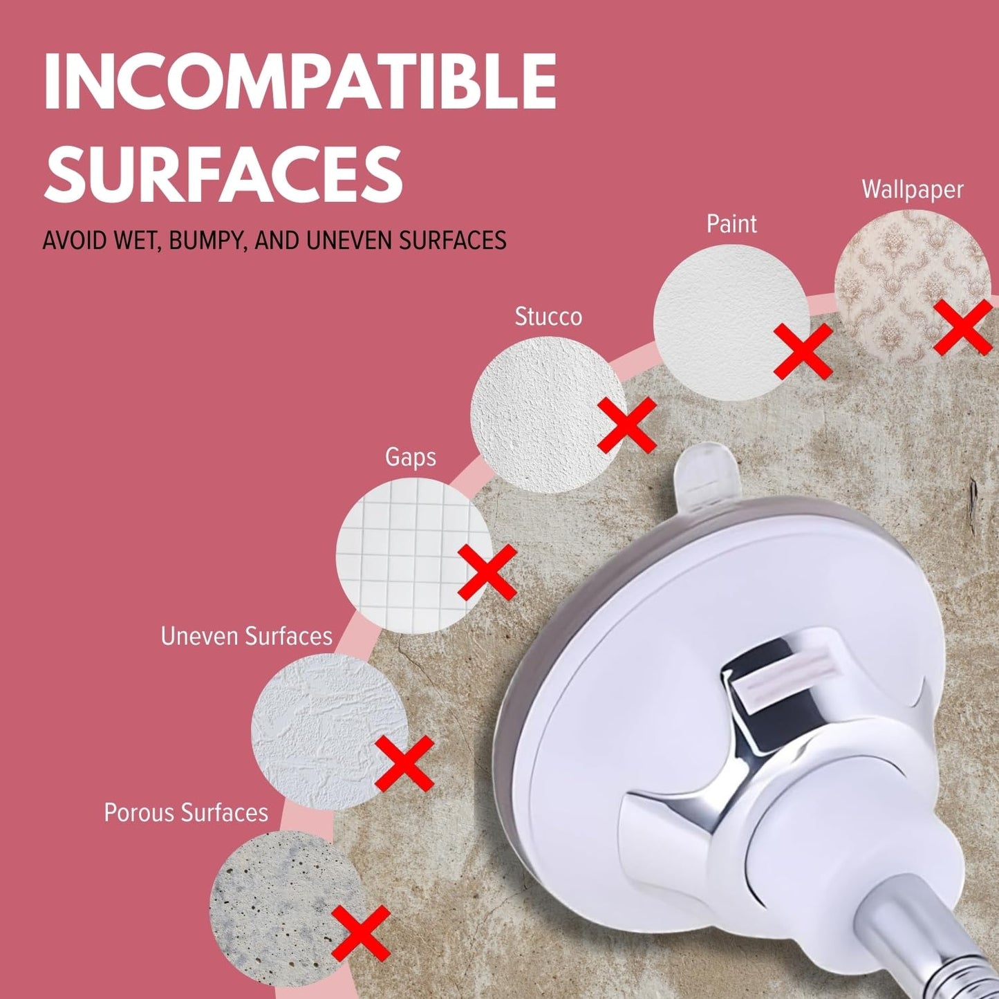 MIRRORVANA Flexible 10X Magnifying Square Makeup Mirror Non Lighted with Adjustable Gooseneck & Suction Cup 2in1 Table Mirror and Wall Mount for Vanity & Bathroom Use - 6.3" x 6.3" (Translucent Frame)
