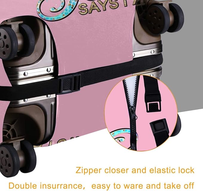 Travel Suitcase Protector Light skin african american Elastic Protective Washable Luggage Cover With Concealed Zipper Suitable For 18-32 Inch (M (for 22--24 inch luggage))