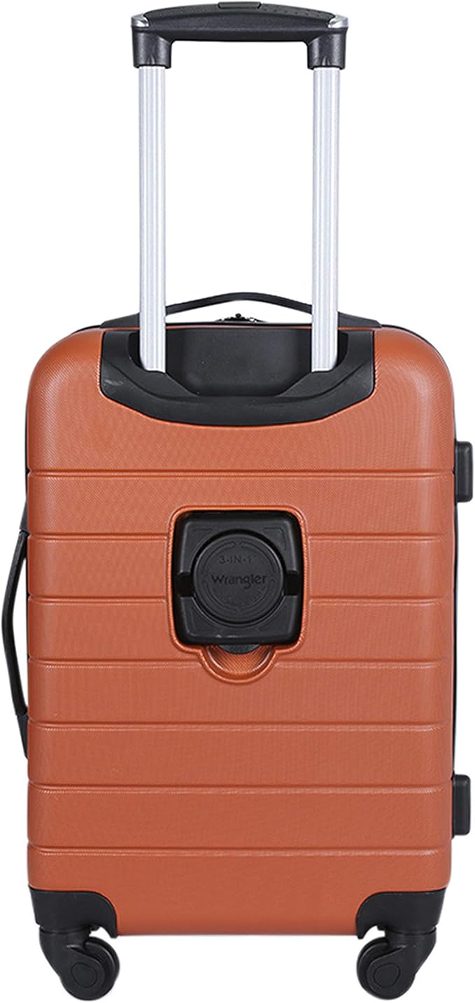 Wrangler 20" Smart Spinner Carry-On Luggage With Usb Charging Port
