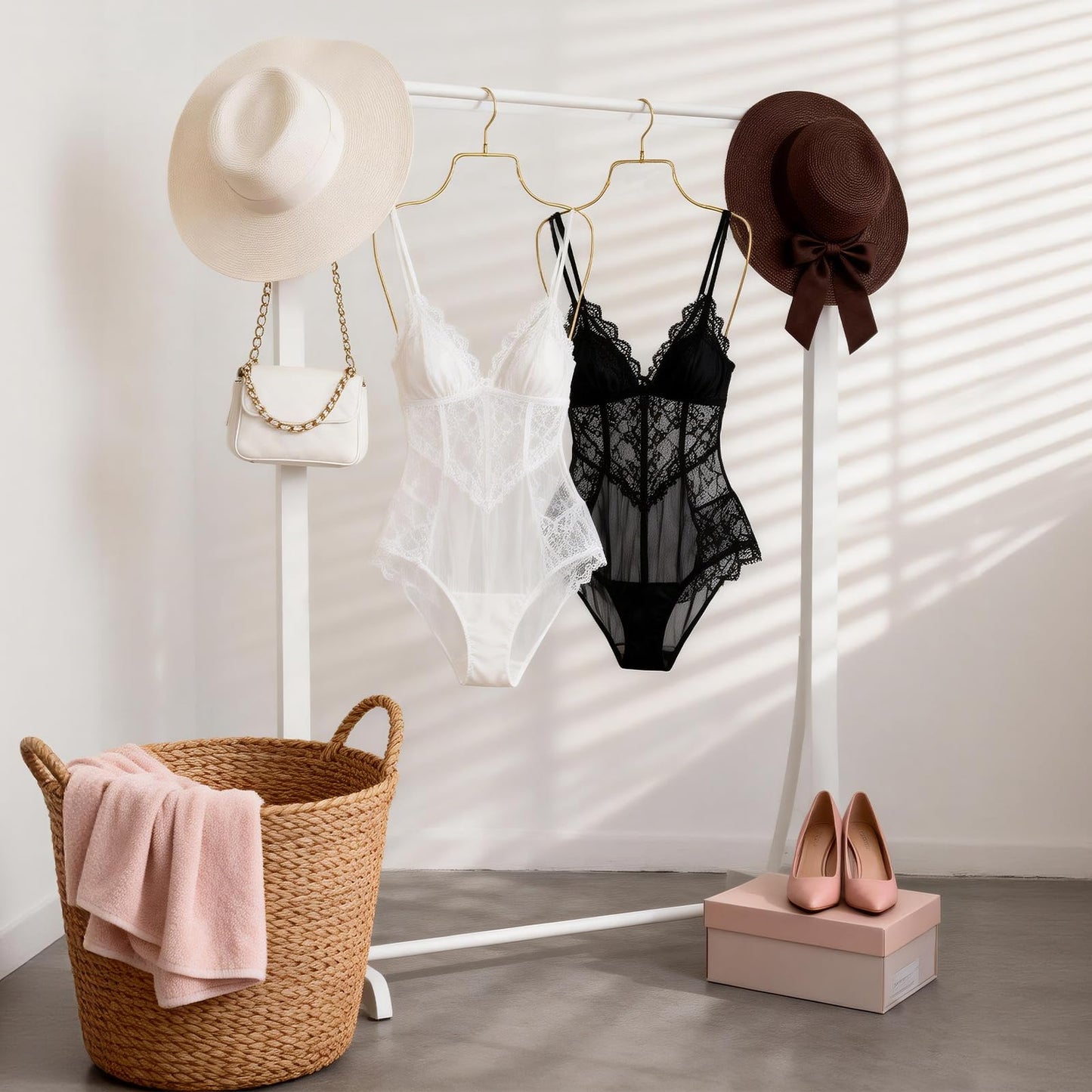 Swimsuit Hanger Lingerie Hanger Bathing Suit Hanger Display Hanger,Bikini Hanger Body Shape Display Rack Adults Accessories, Gold