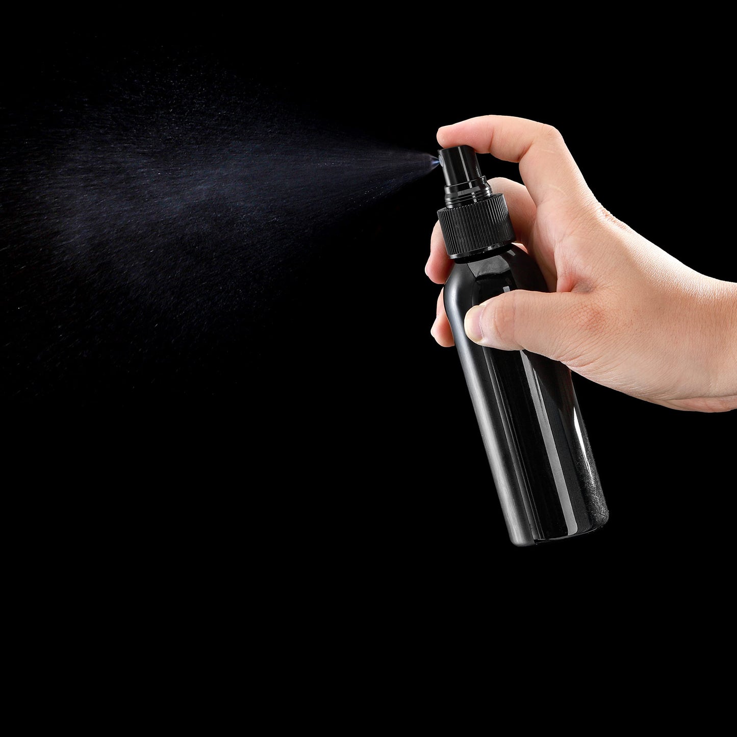 TOPZEA 30 Pack Black Empty Spray Bottles, 4oz Plastic Fine Mist Spraying Bottles Small Refillable Sprayer Liquid Containers Portable Misters with Cap Travel Bottle for Perfume, Cleaning, Essential Oil