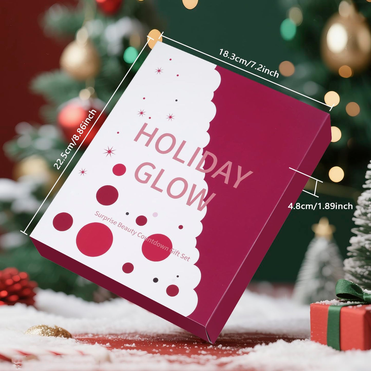 Makeup Advent Calendar 2026, 24-Day Holiday Glow Christmas Countdown Cosmetic Surprises Gift Set For Teen Girls Women