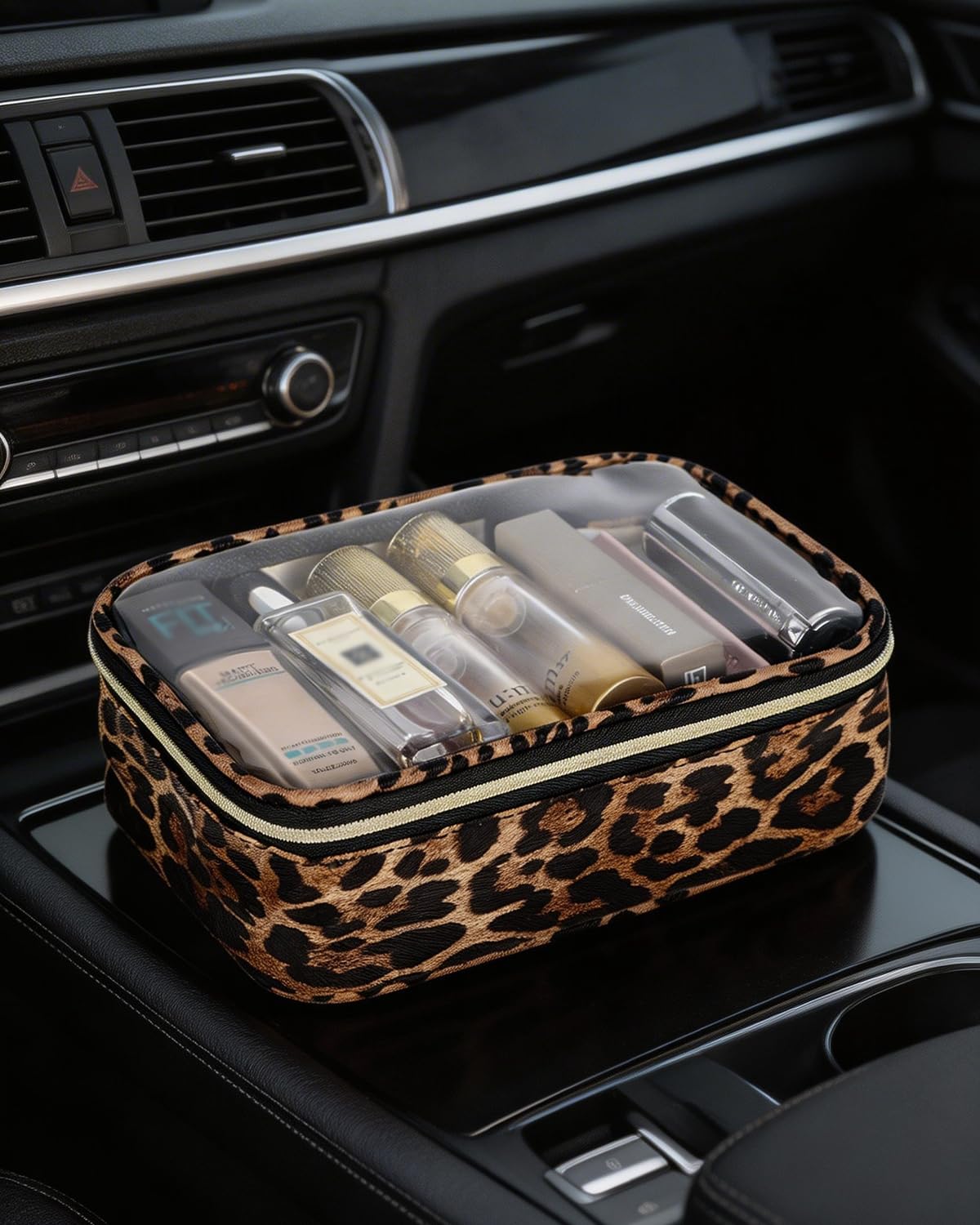 FFpaw TSA Approved 5 Piece Diaper Bag Organizer Pouch Set, Waterproof Clear Toiletry Bag Travel Packing Organizer Bags Clear Makeup Pouch Cosmetic Case with Zipper Car Essentials Bag
