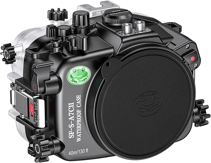Sea Frogs Underwater Camera Case Compatible with Sony A7C-II for FE 28-60mm F4-5.6 IPX8 40m/130ft Maximum Diving Depth A7C-2 Waterproof Camera Housing for Diving, Surfing, Rowing