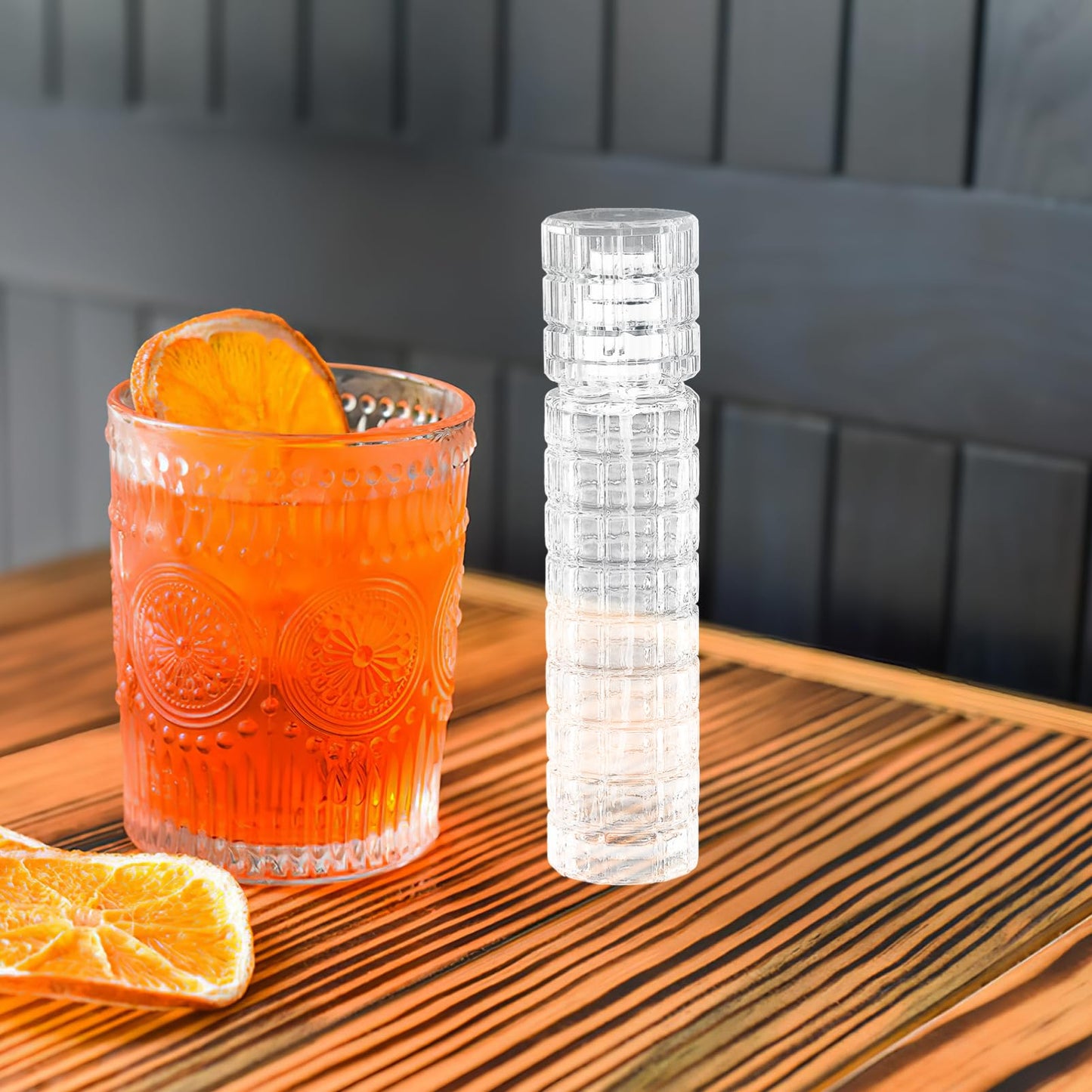 Ipetboom 4pcs Cocktail Vermouth Spritzer - 30ml Bitters Spray Bottles Cocktail Sprayer Crystal Glass Bar Mister Refillable Olive Oil Mister Bottle Perfume Spray for Home Kitchen Travel Use