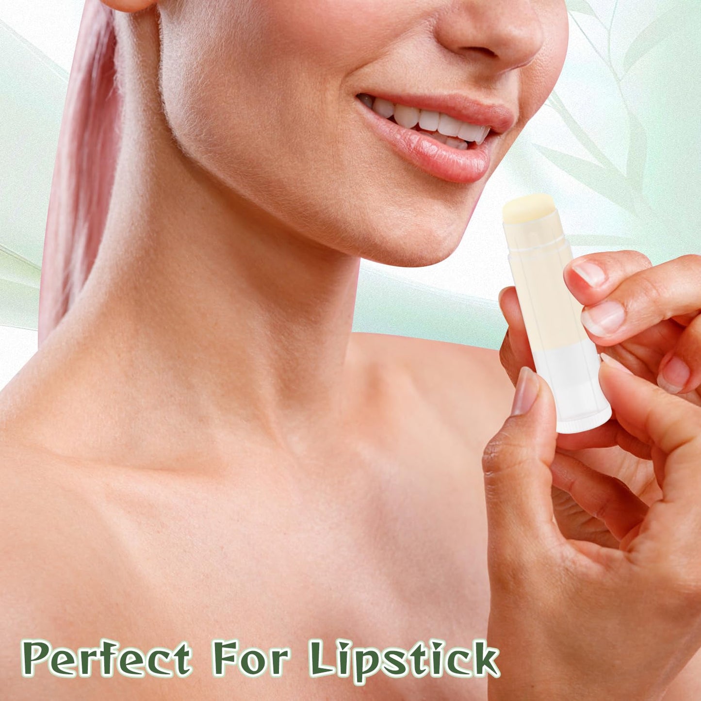 Mirrline 200 Pcs 5g Lip Balm Tubes Empty Plastic Lip Gloss Container Tubes Rotatable Lipstick Container Bottle with Lids for Women Girls DIY Makeup Cosmetic - Clear