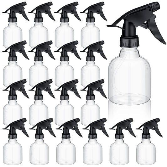 Thsofam 20 Pieces Plastic Spray Bottles Bulk 8 oz/250ml Small Empty Spray Bottles Sprayer for Hair Mister Spray Bottle Watering Plants Showering Pets