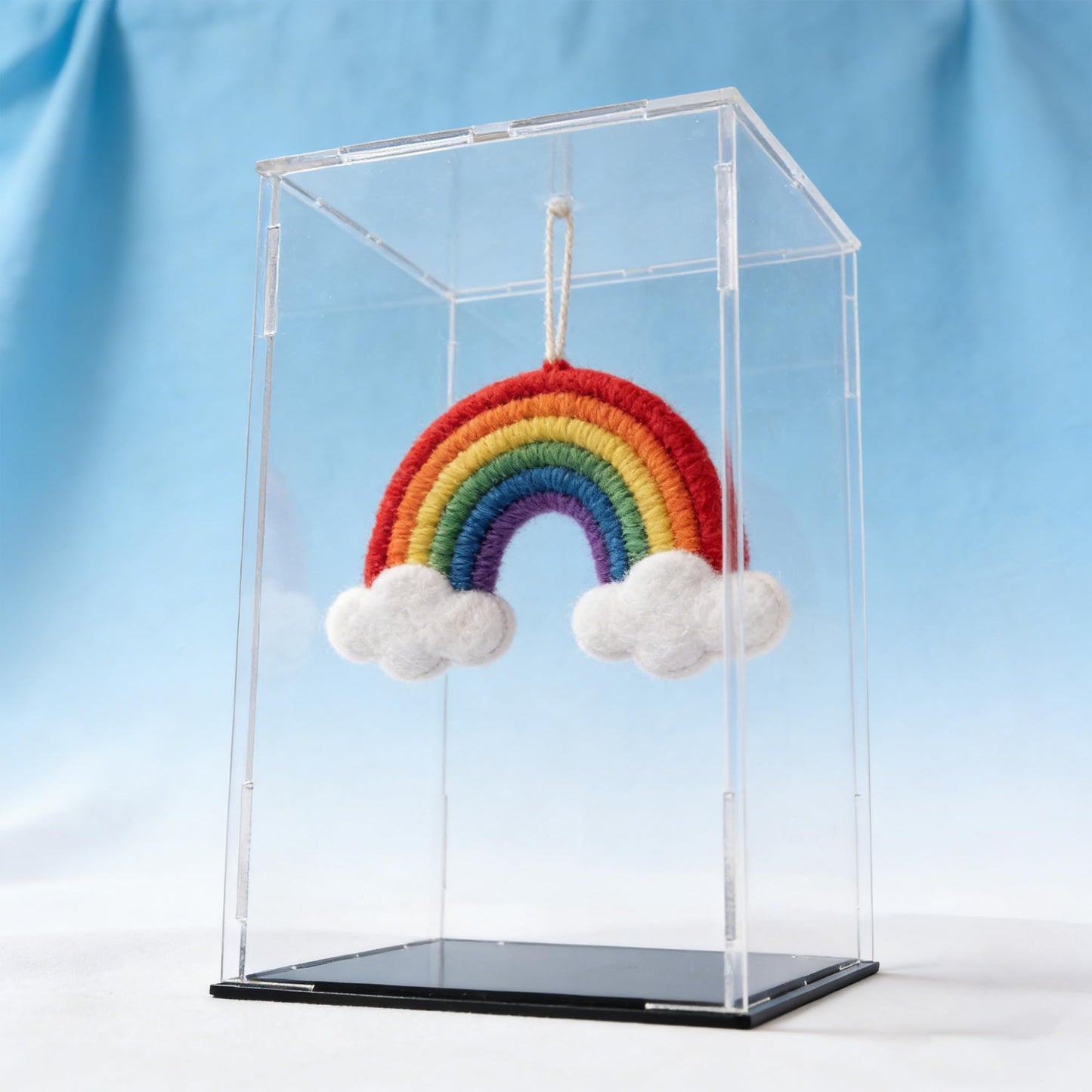 uxcell Acrylic Clear Display Case Box Dustproof Protection Showcase Cube Collectibles Show Box 5.9x3.9x9.8inch