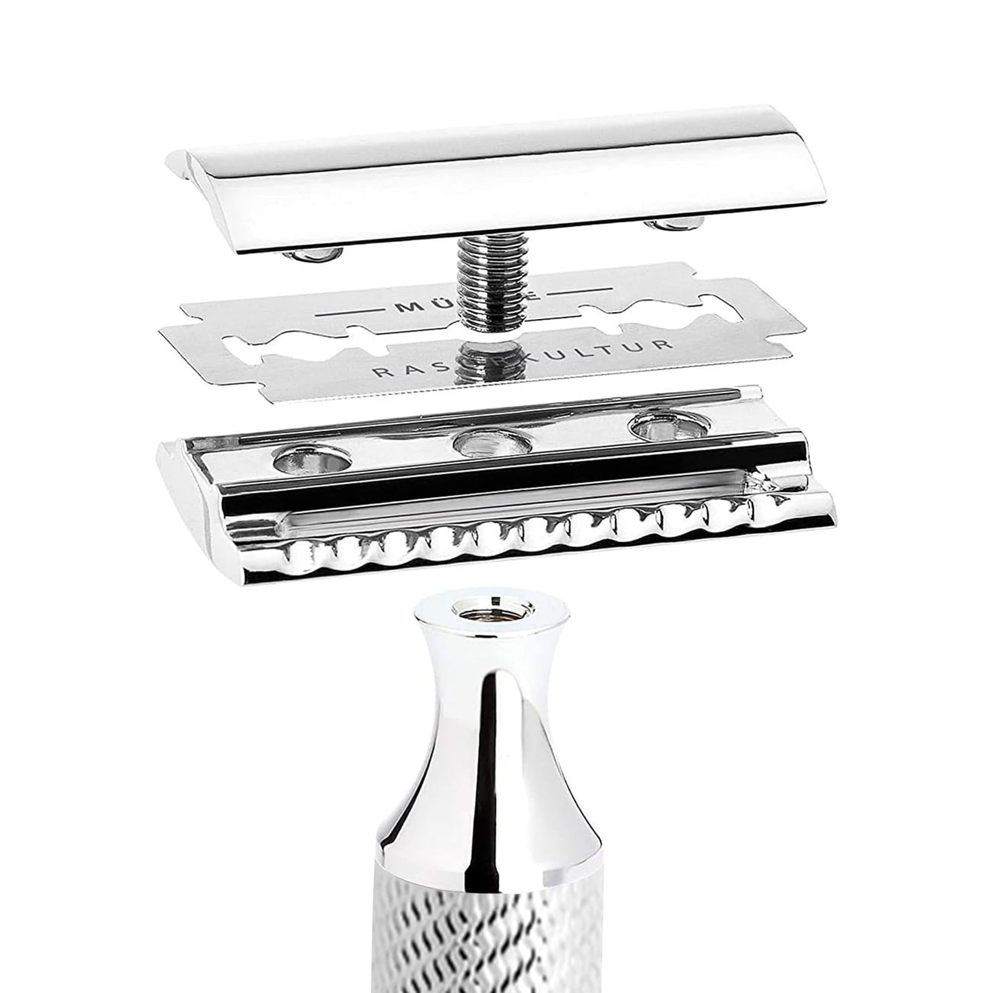 MÜHLE Grande R89 Double Edge Safety Razor (Closed Comb) | Perfect for Everyday Use | Barbershop Quality Close Smooth Shave | Luxury Razor for Men