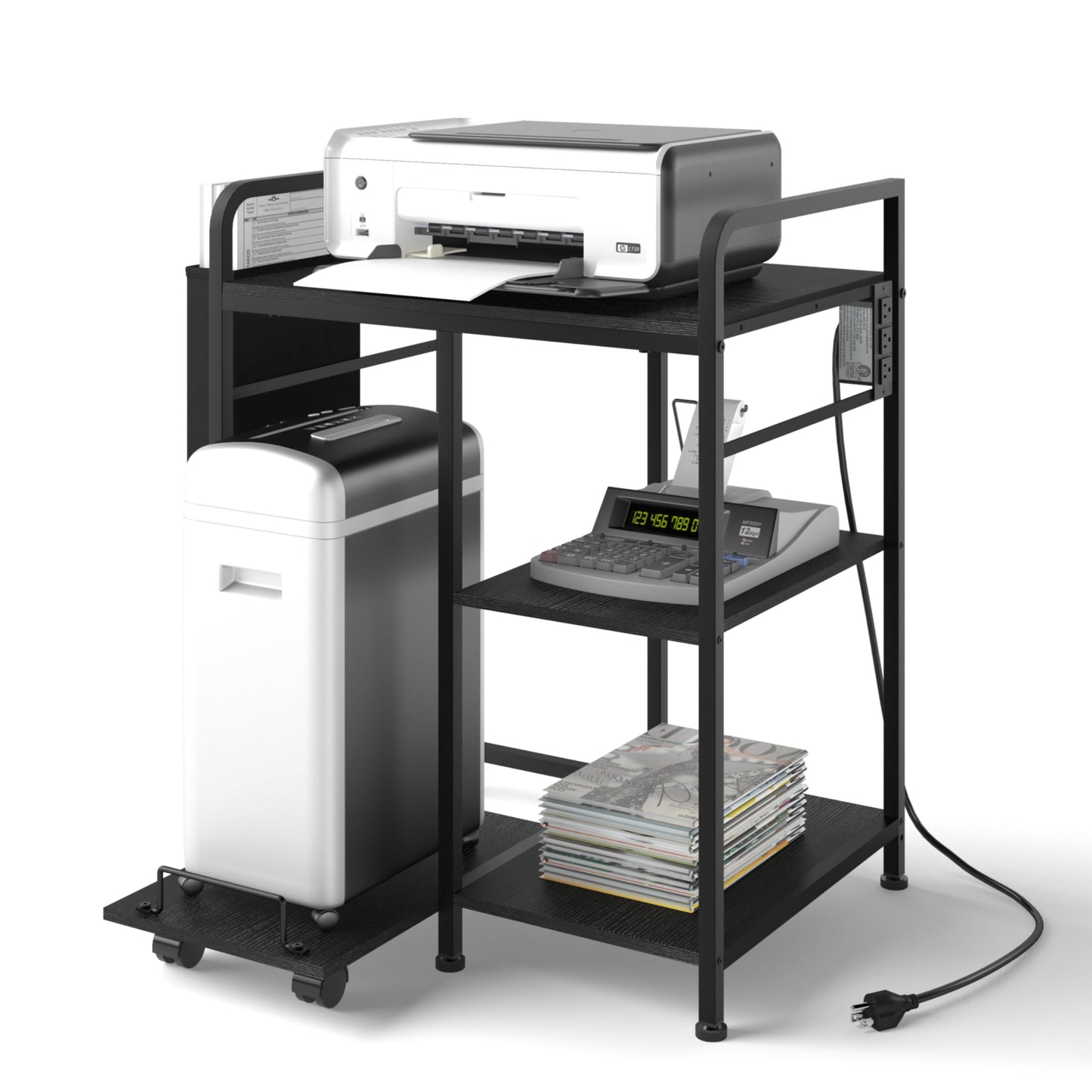 Sedegn Large Printer Stand with 3 AC Outlets for Home Office Devices