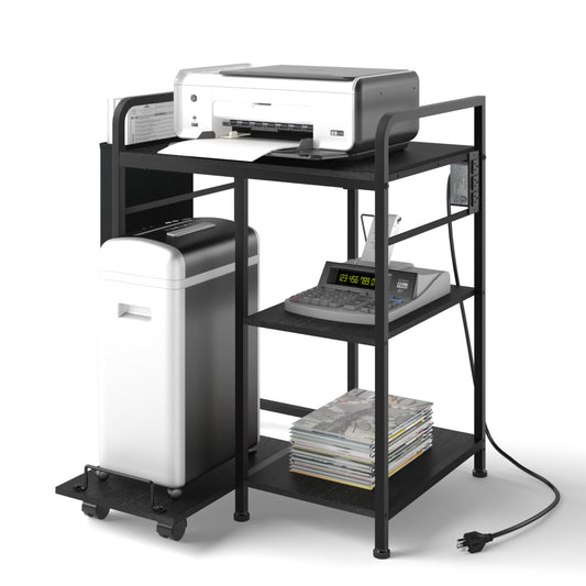 Sedegn Large Printer Stand with 3 AC Outlets for Home Office Devices
