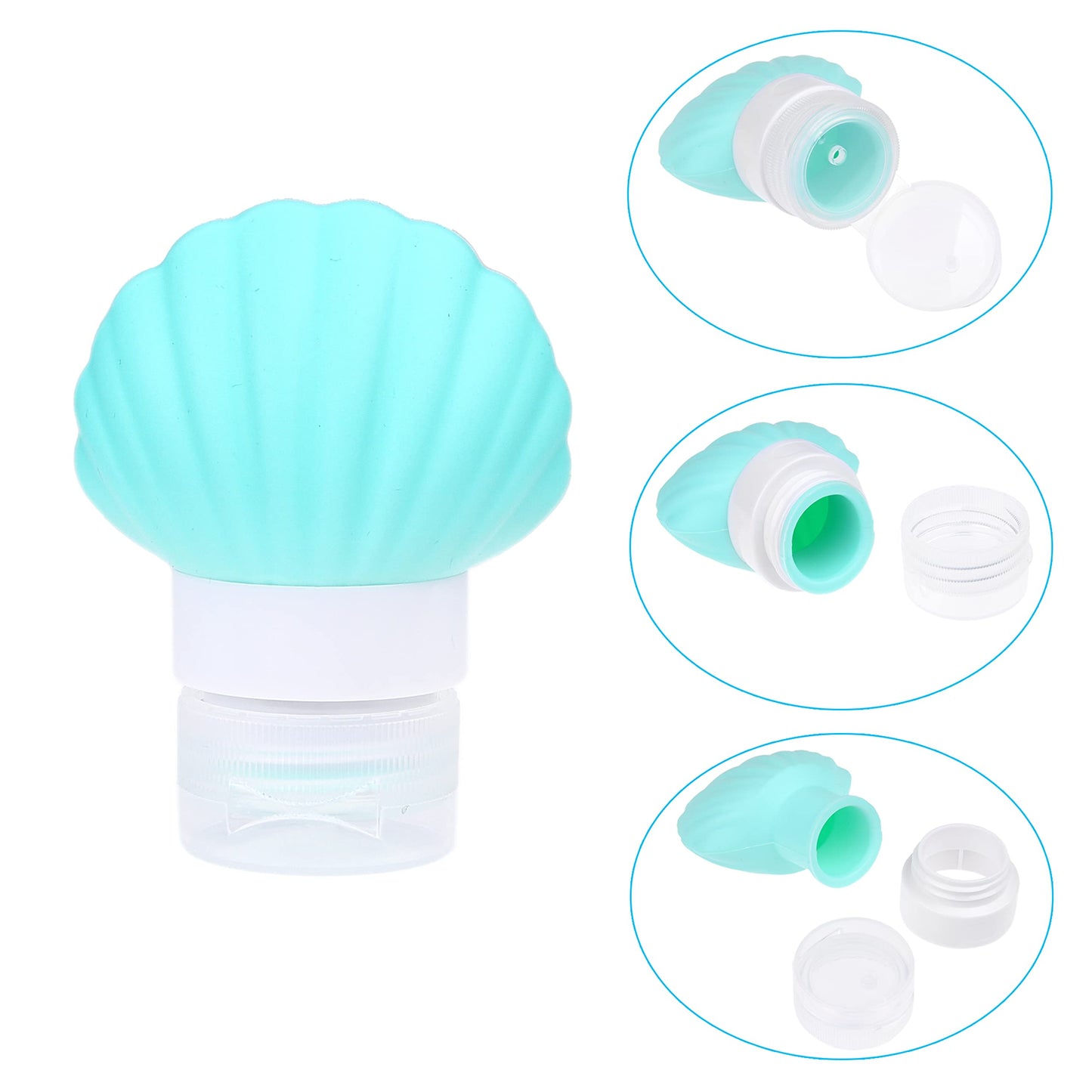 Travel Bottle Set - Refillable - TSA/Airline Approved - 12 Bottles and Jars - 3 Tools (Pipette, Funnel and Mini Spatula) - For Downsized Portions of Your Favorite Cosmetics, Lotions and Creams