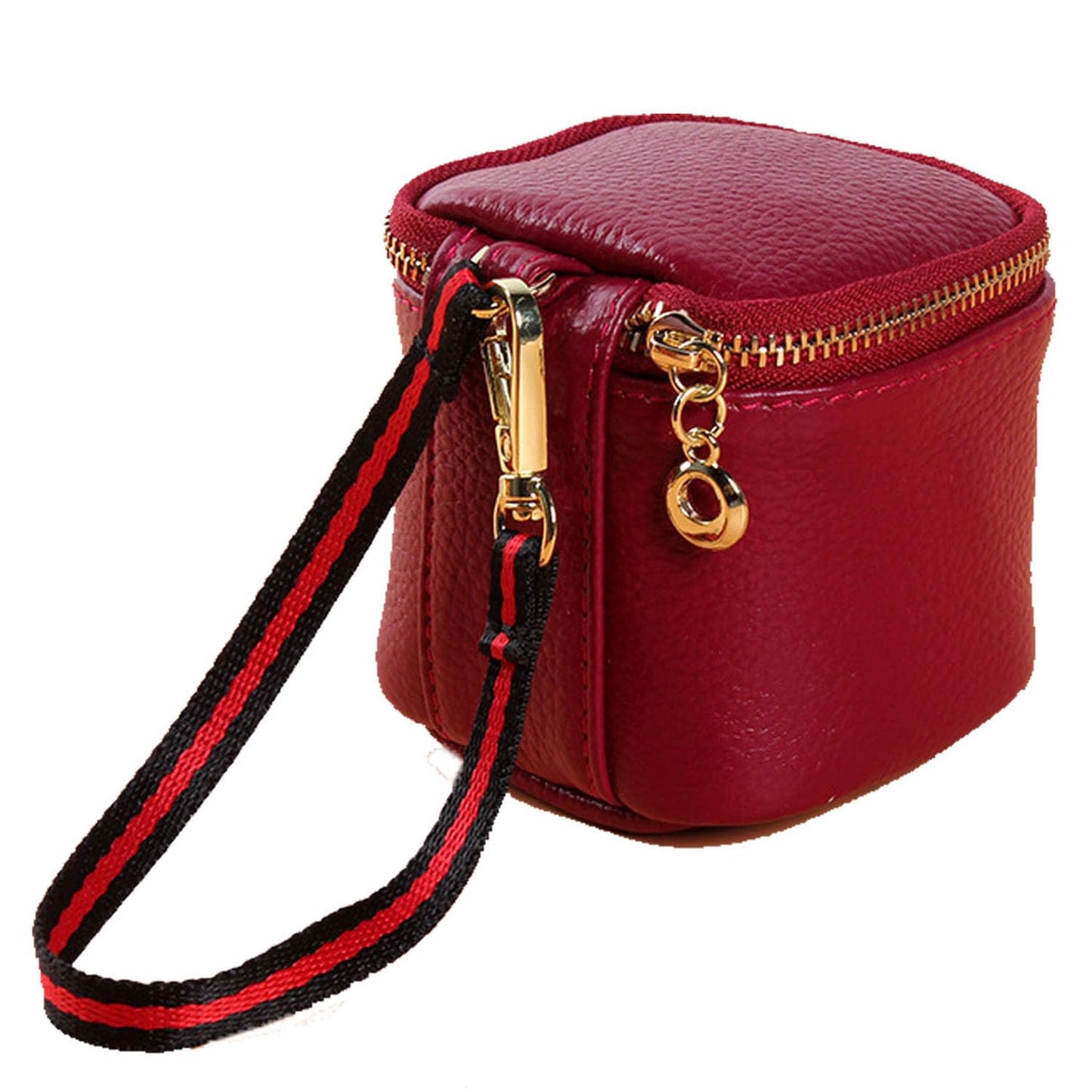 YRMLYMOP Travel Makeup Bag, Portable Makeup Bag, Mini Makeup Bag, Used For Jewelry, Lipstick, Makeup Box, And Small Item Storage (claret)