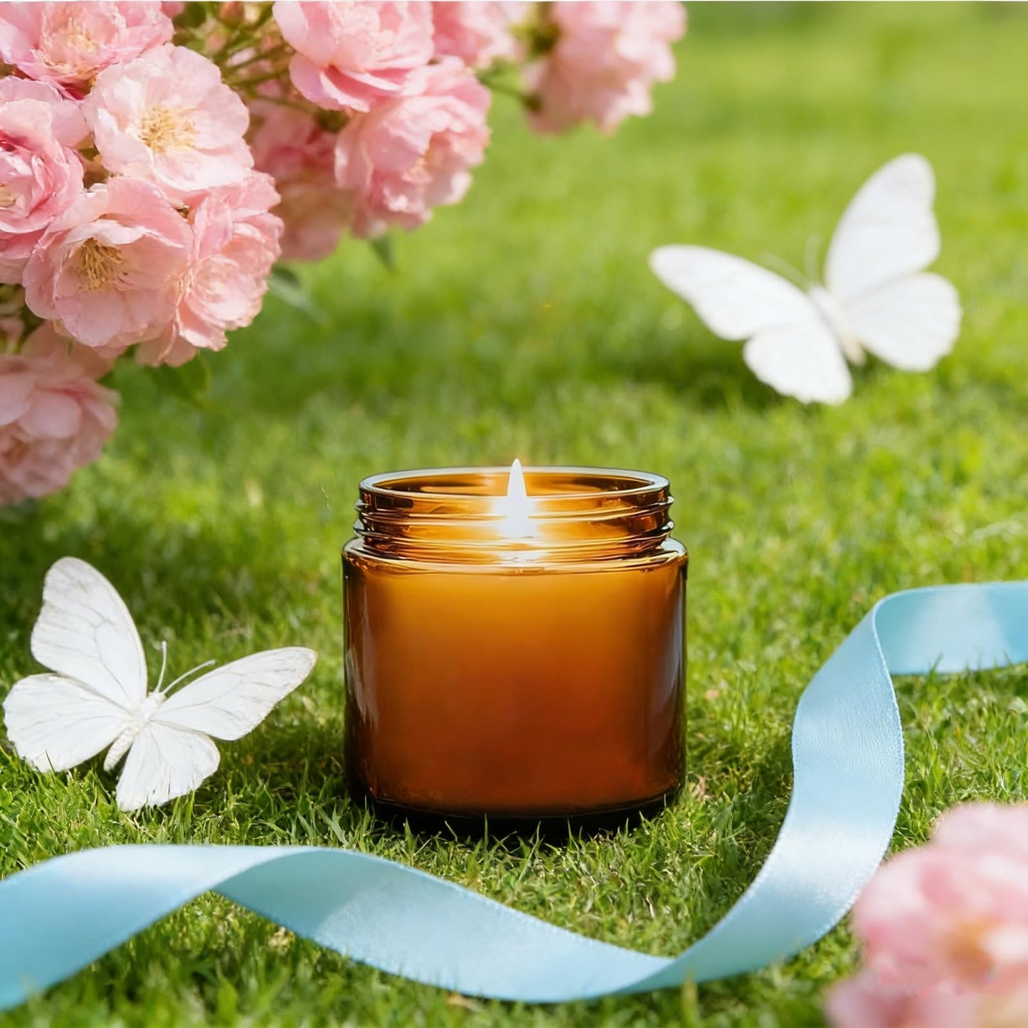 100 Pack 2 oz Glass Jars with Lids Bulk, Small Amber Glass Containers with Airtight Black Lid, Empty Cosmetic Jars Travel Size for Sample, Lip Balm, Candle, Cream, Ointments, Scrubs, Powders