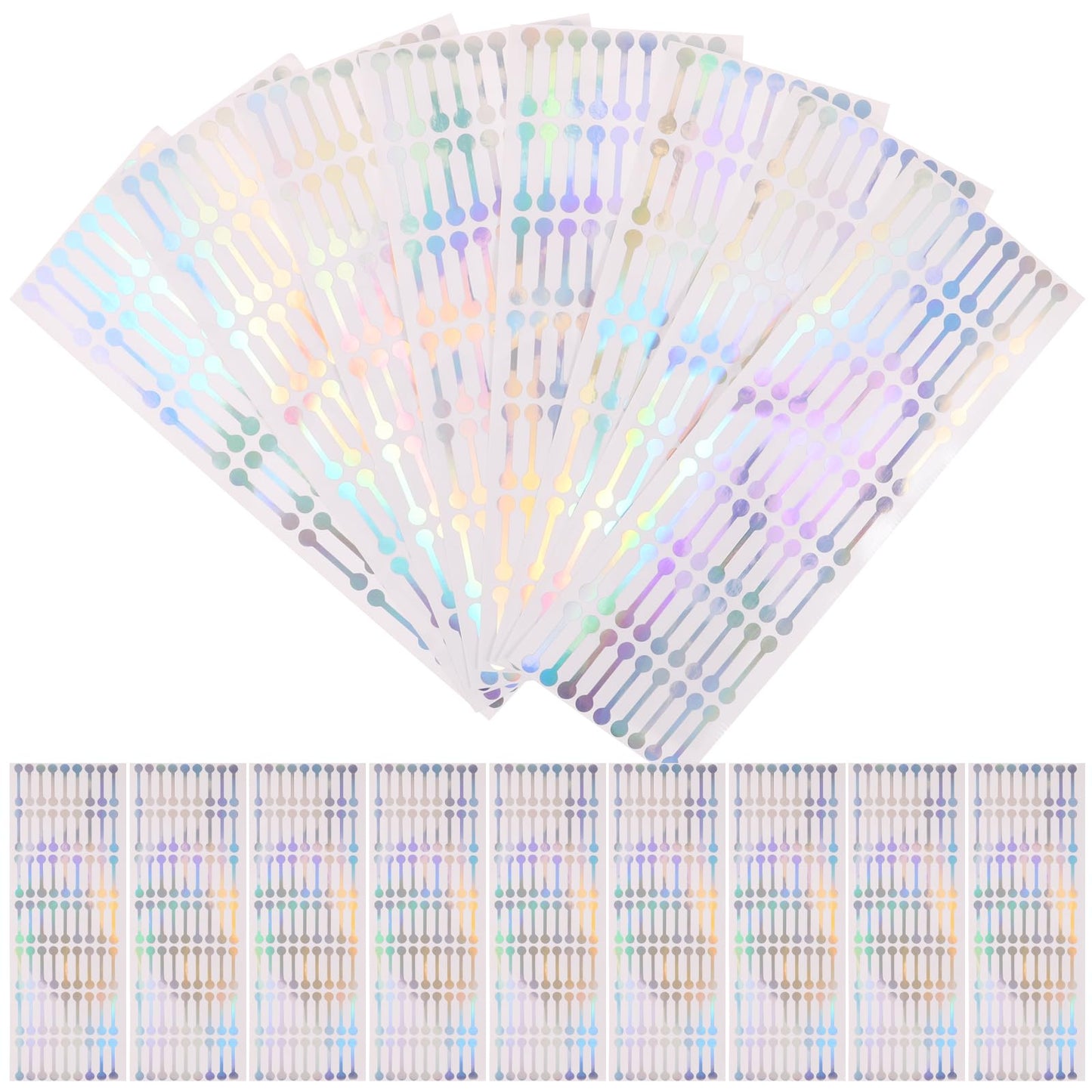 LALAFINA Self Adhesive Seal Stickers 1.18 Inch Long Packaging Labels for Cosmetic Bottles Essential Oil Box Sealing Tamper Evident Stickers 500 Pcs