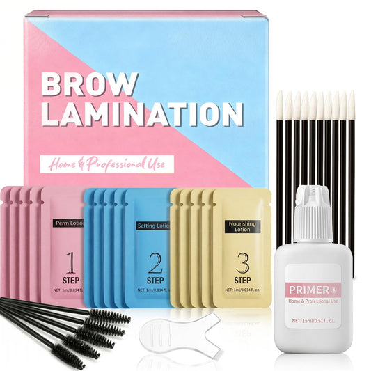 Brow Lamination Kit, Lift & Set Your Brows for a Fuller, Thicker Look, 6–8 Weeks Long-Lasting Eyebrow Lift Kit for Easy At-Home Use, Up to 5 Applications