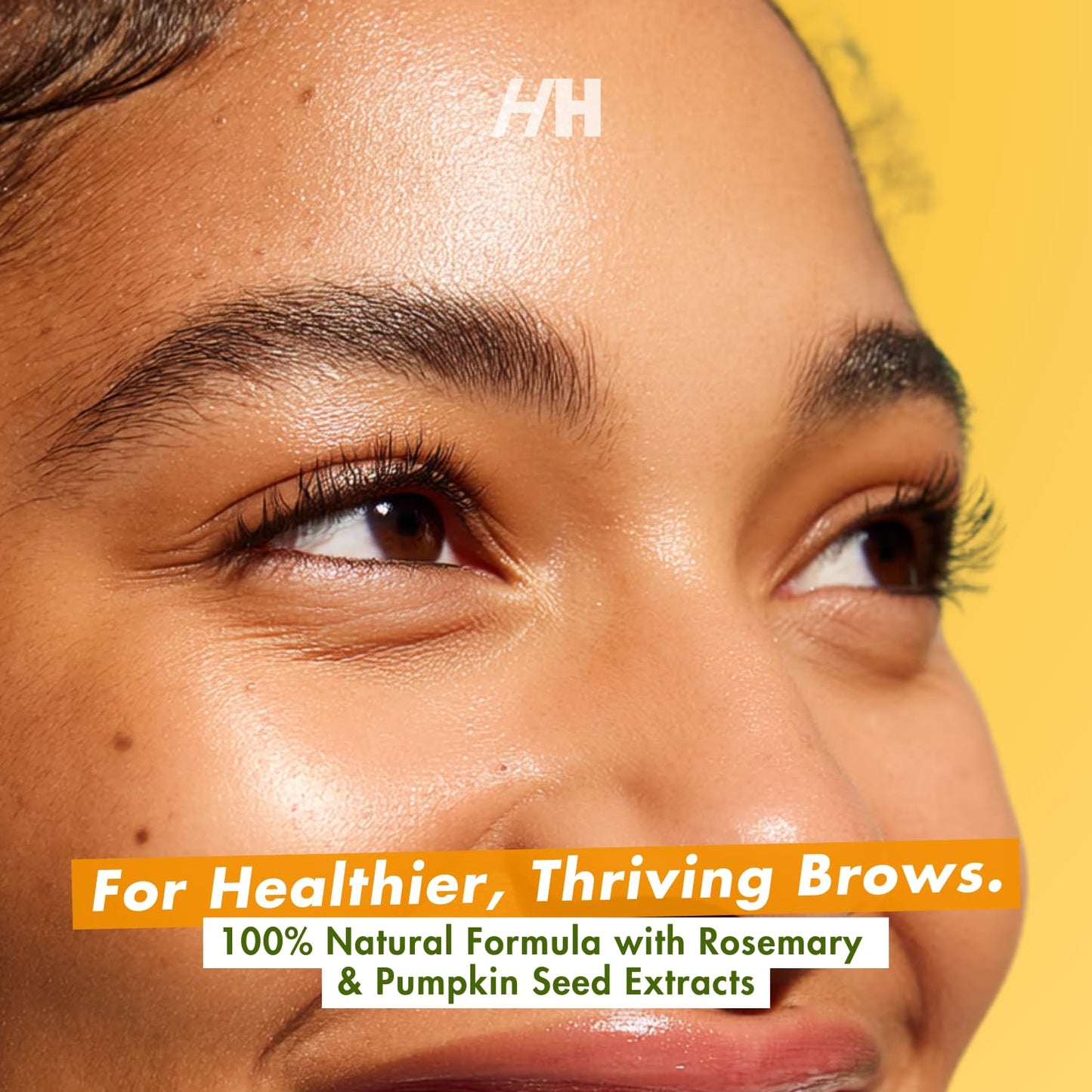 Handmade Heroes Eyebrow Serum – Natural Vegan Brow Enhancer with Rosemary & Pumpkin Seed Oil – Prostaglandin Free Serum for Thicker, Fuller Looking Brows – Gentle & Nourishing Formula