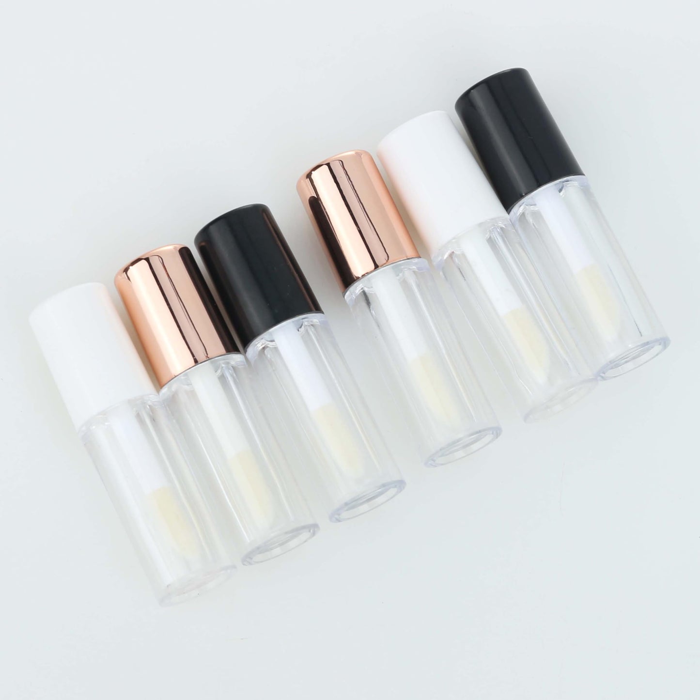 COSIDEA 26pcs Empty Rose gold 0.8ml mini lip gloss tubes Sample size lipgloss containers for sample sack lip oil DIY wholesale