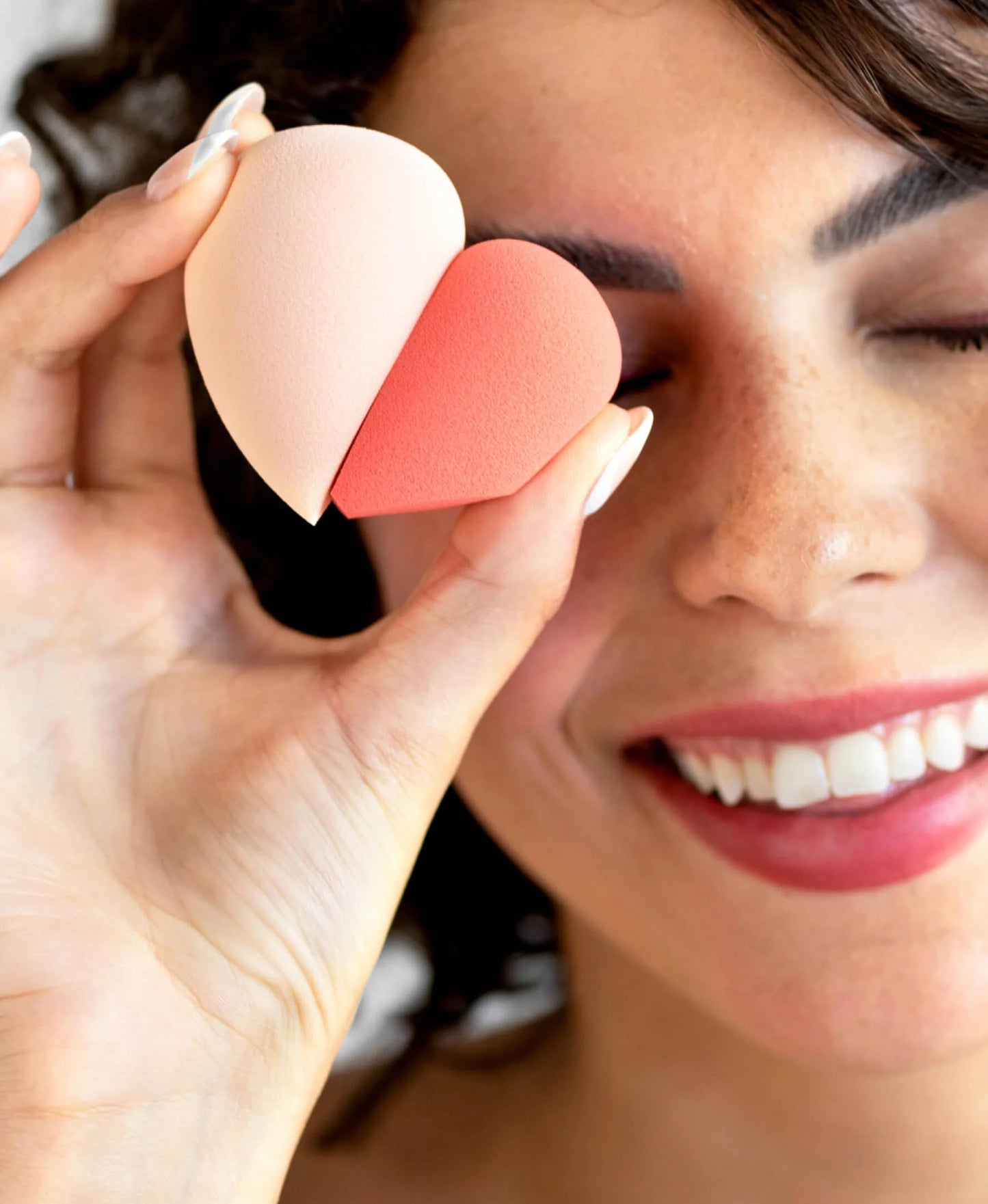 Ere Perez - Bio All-Beauty Sponge Duo | Multiple Edges for Precise Application, Streak-Free Finish, Pointed + Slanted Sponges | Vegan, Cruelty-Free, 100% Plant-Based