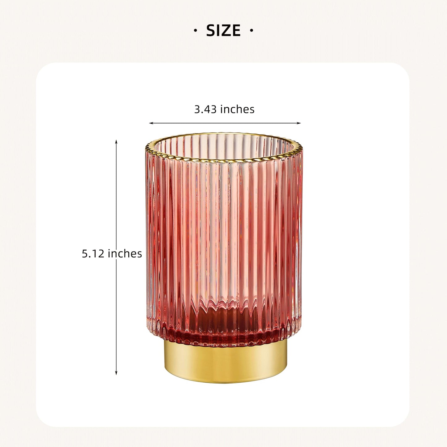 LEICURACE Makeup Brush Holder Organizer,Toothbrush Holders,Desk Pen Pencil Holder,Multifunctional Vintage Glass Brush Cup(A3-22-US)